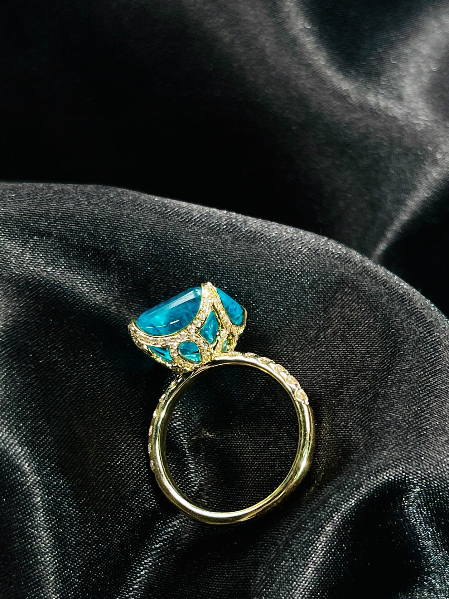 Shuren Projects custom 18K gold gemstone diamond ring Size ONE SIZE - 3 Thumbnail