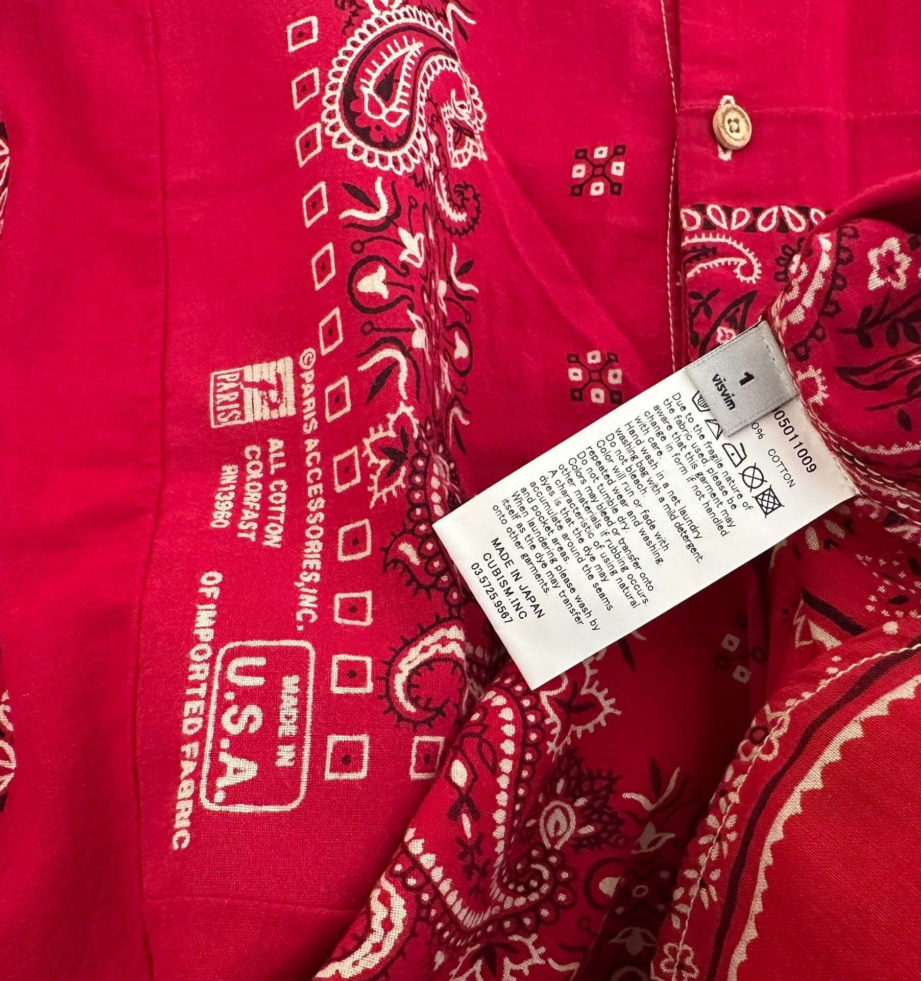 Visvim visvim long rider bandana shirt Size US S / EU 44-46 / 1 - 4 Thumbnail