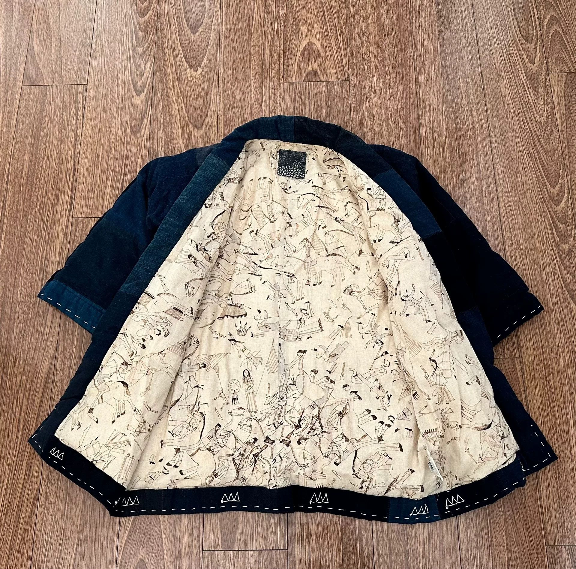 Visvim visvim sanjuro kimono down jacket indigo Size US M / EU 48-50 / 2 - 3 Thumbnail