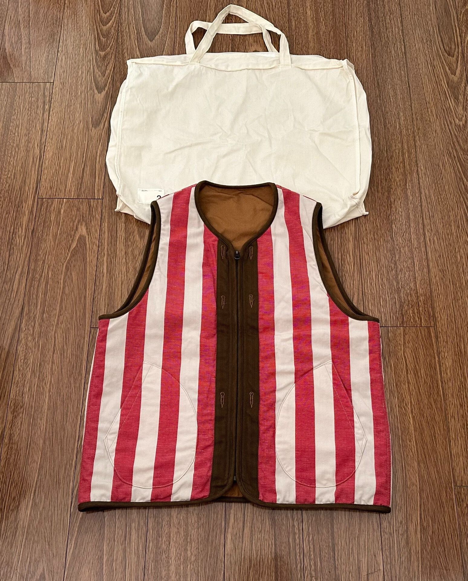 Visvim visvim iris liner vest reversible lt.brown Size US M / EU 48-50 / 2 - 3 Thumbnail