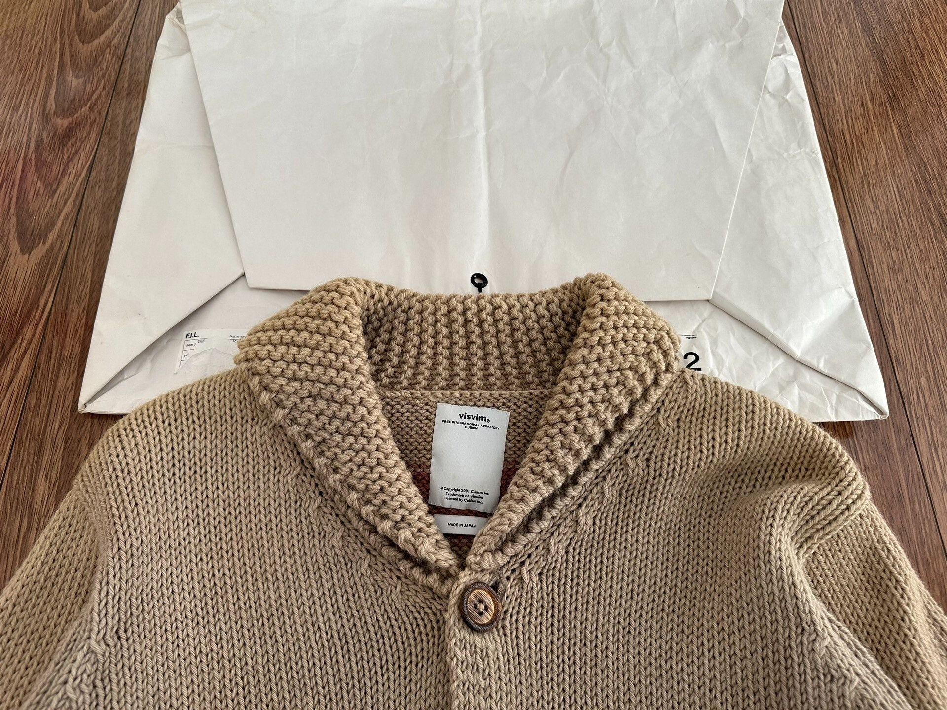 Visvim visvim sturgis sweater in lt. mud color Size US S / EU 44-46 / 1 - 3 Thumbnail