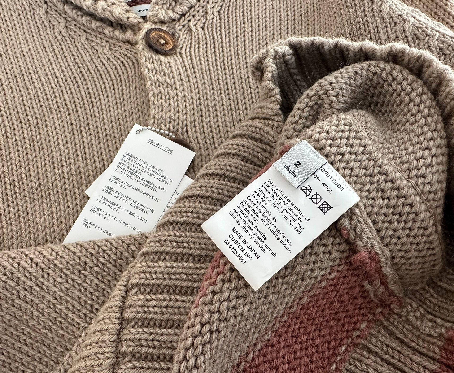 Visvim visvim sturgis sweater in lt. mud color Size US S / EU 44-46 / 1 - 4 Thumbnail