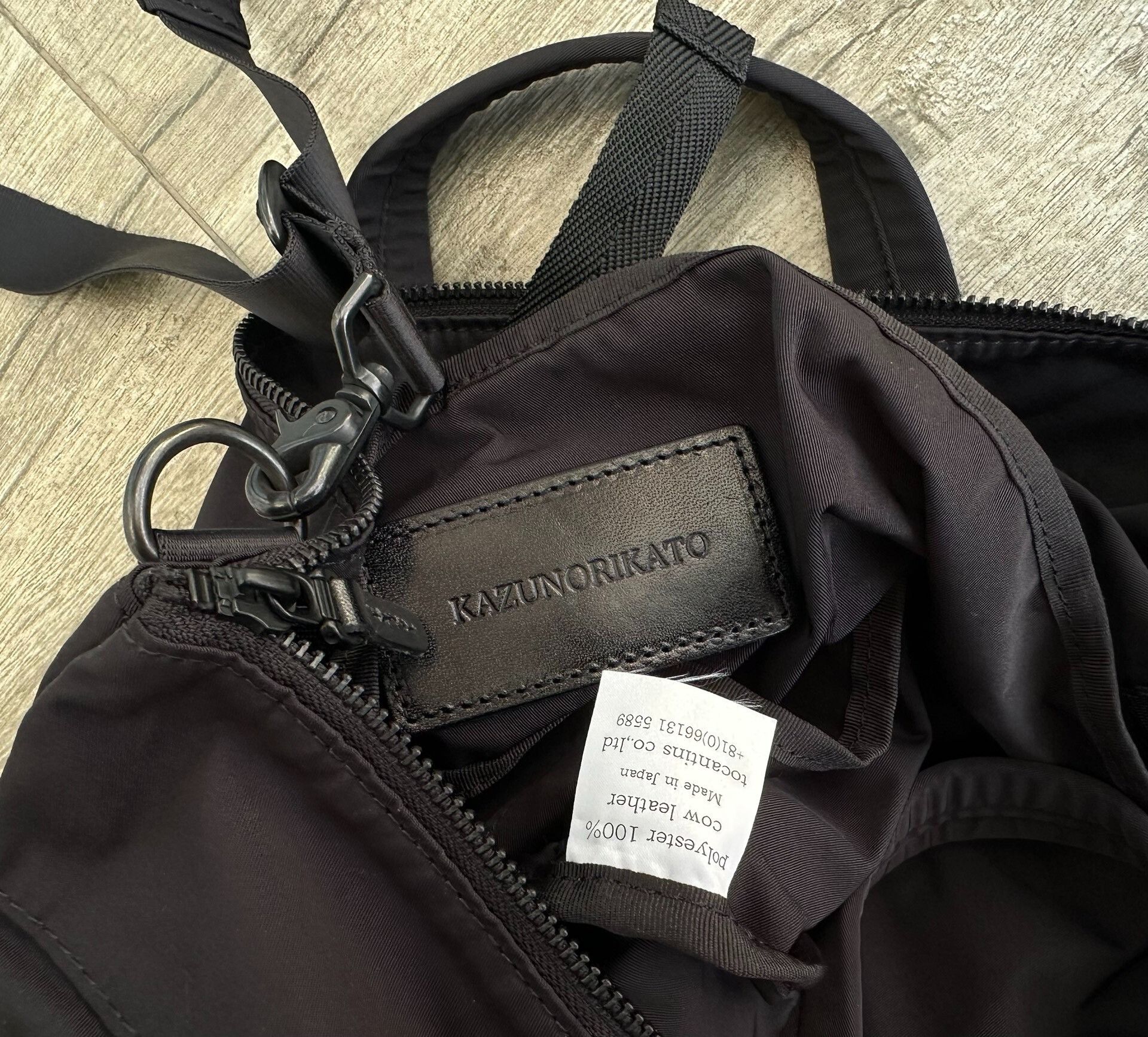 KATO kazunori kato helmet bag in black Size ONE SIZE - 5 Thumbnail