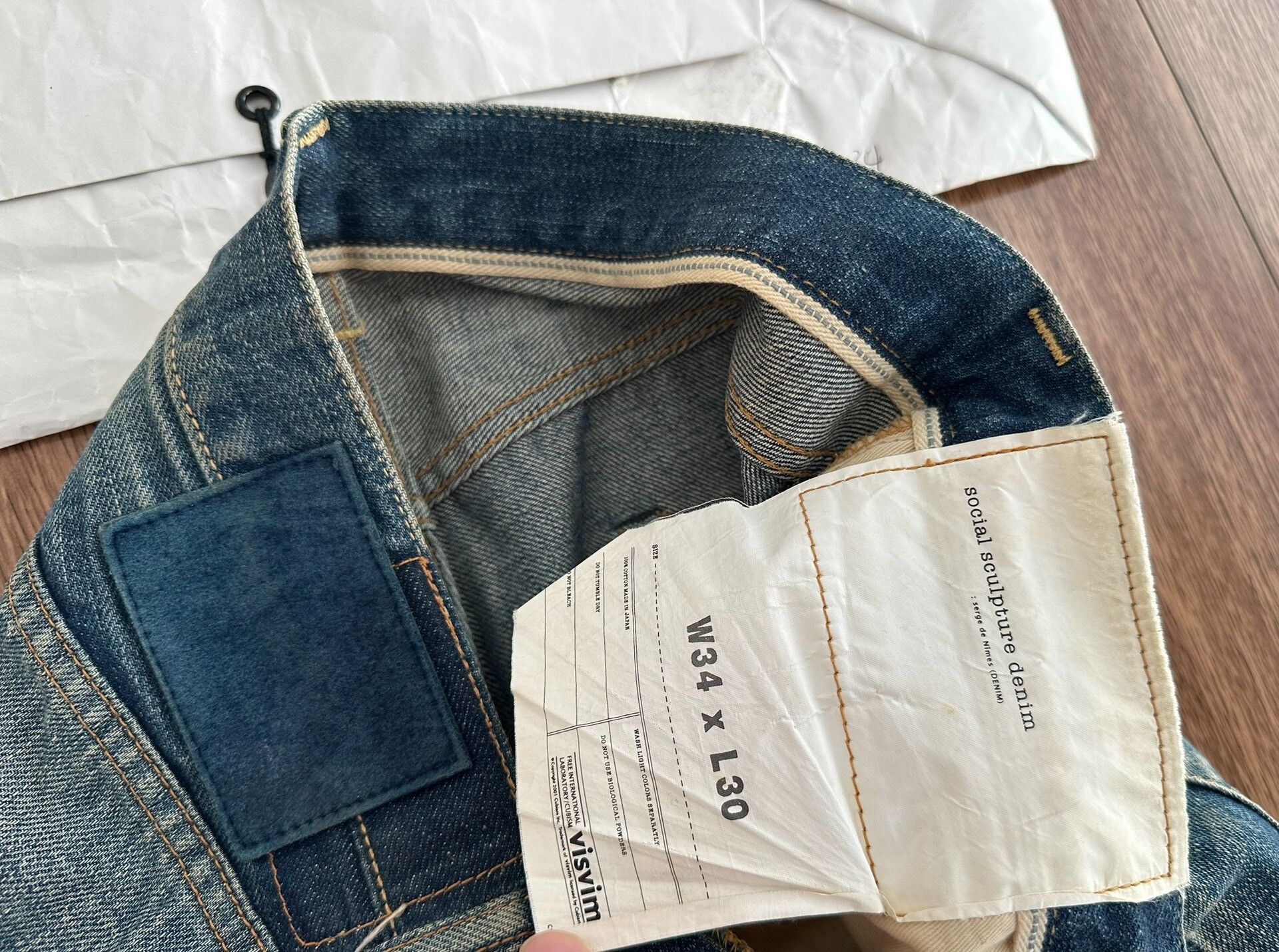 Visvim visvim social sculpture damaged denim pants Size US 34 / EU 50 - 3 Thumbnail