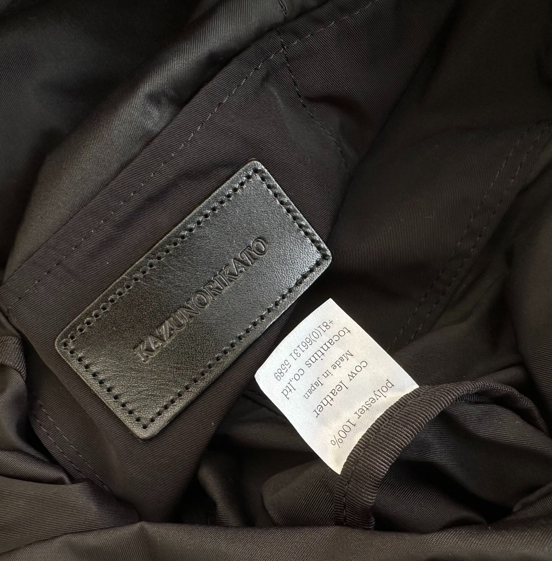 KATO Kazunori Kato Black Travel Backpack Size ONE SIZE - 6 Thumbnail