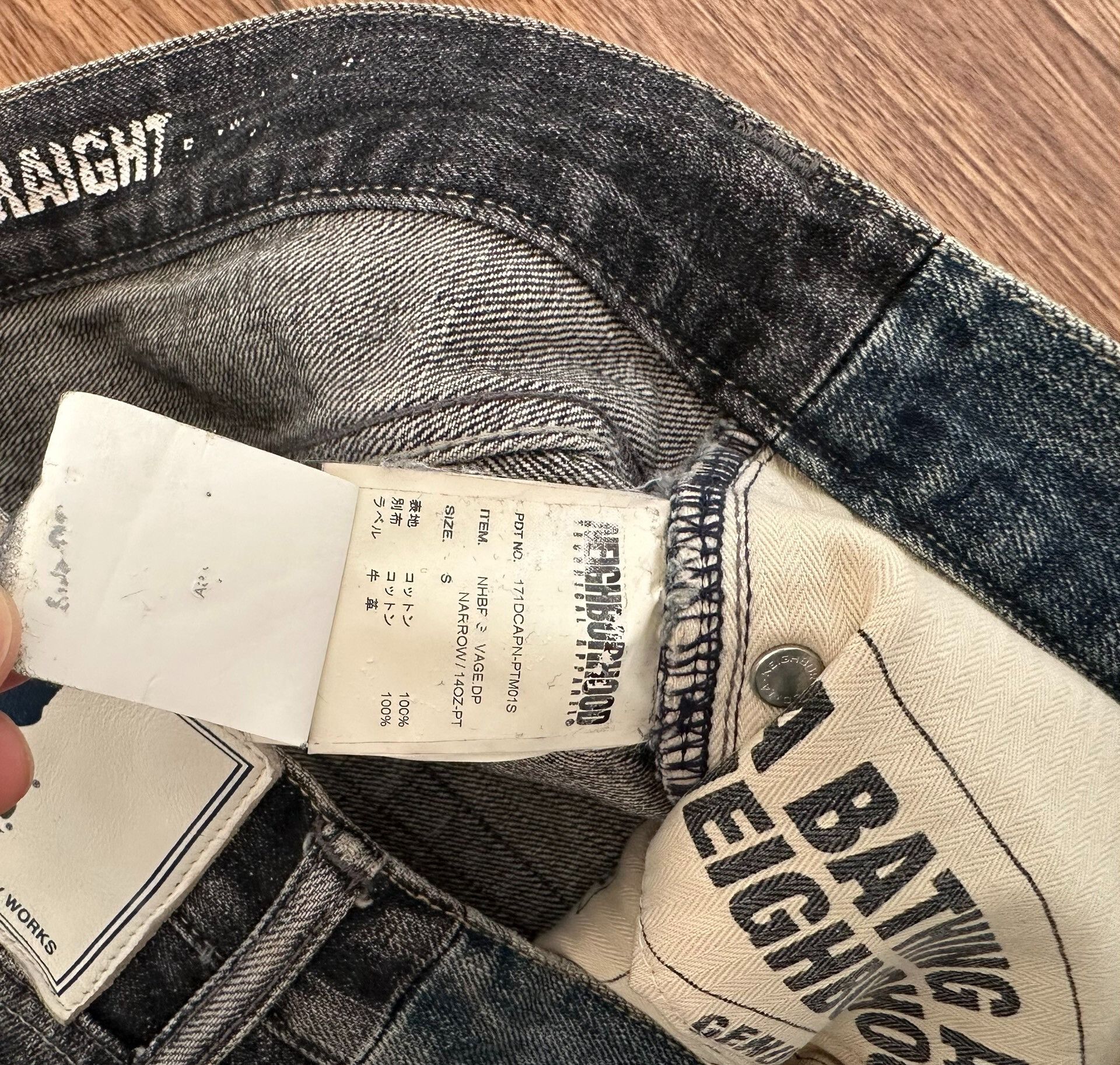 Neighborhood bape savage narrow 14oz denim pants Size US 28 / EU 44 - 4 Thumbnail