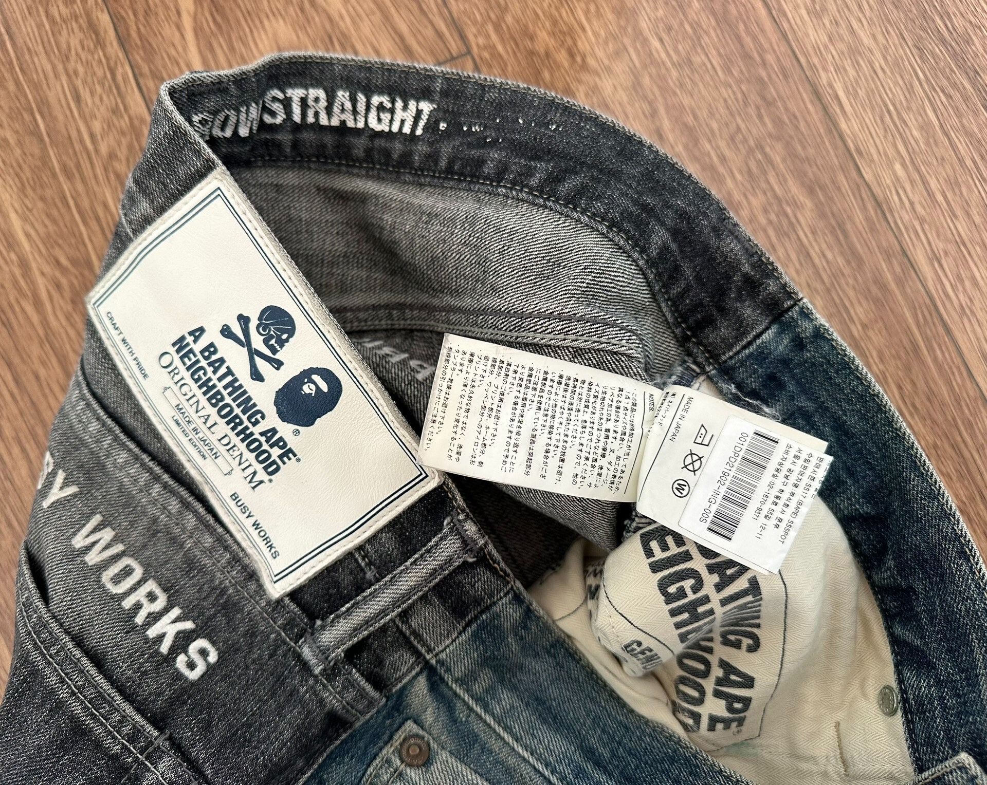 Neighborhood bape savage narrow 14oz denim pants Size US 28 / EU 44 - 3 Thumbnail