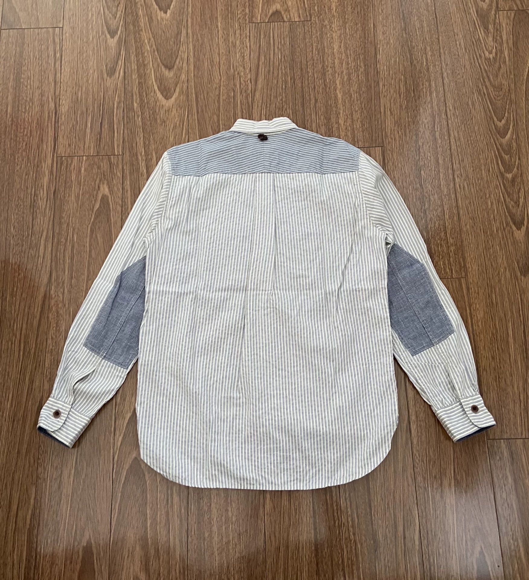 Junya Watanabe striped patchwork long sleeve shirt Size US XS / EU 42 / 0 - 2 Thumbnail