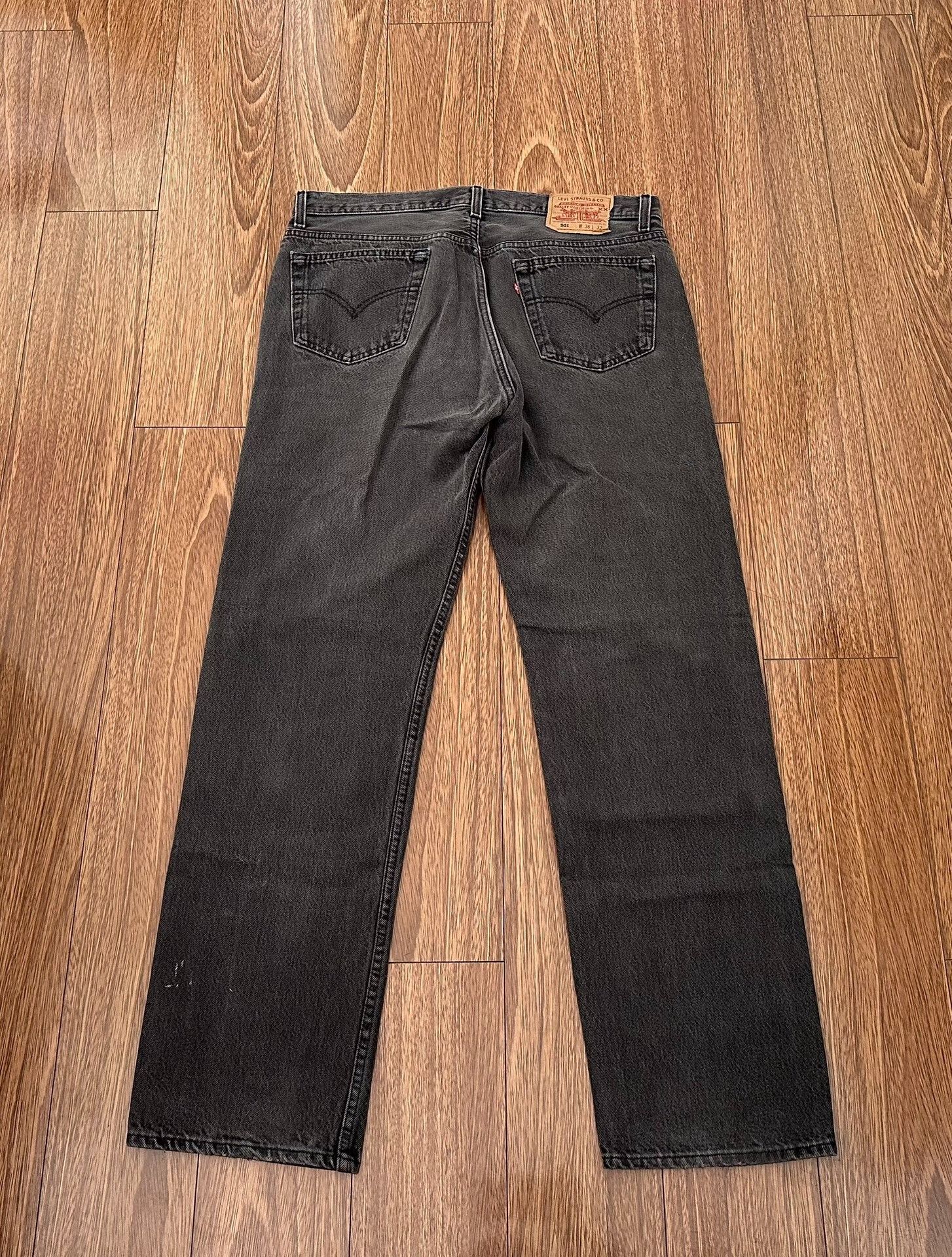Levi's vintage levi's 501 black jeans from the 90s Size US 36 / EU 52 - 2 Thumbnail