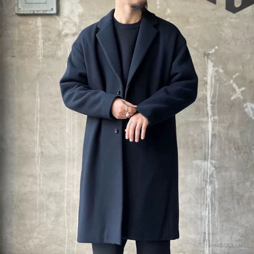 N.Hoolywood N.HOOLYWOOD Wool Blend Long Jacket Size US S / EU 44-46 / 1 - 5 Thumbnail