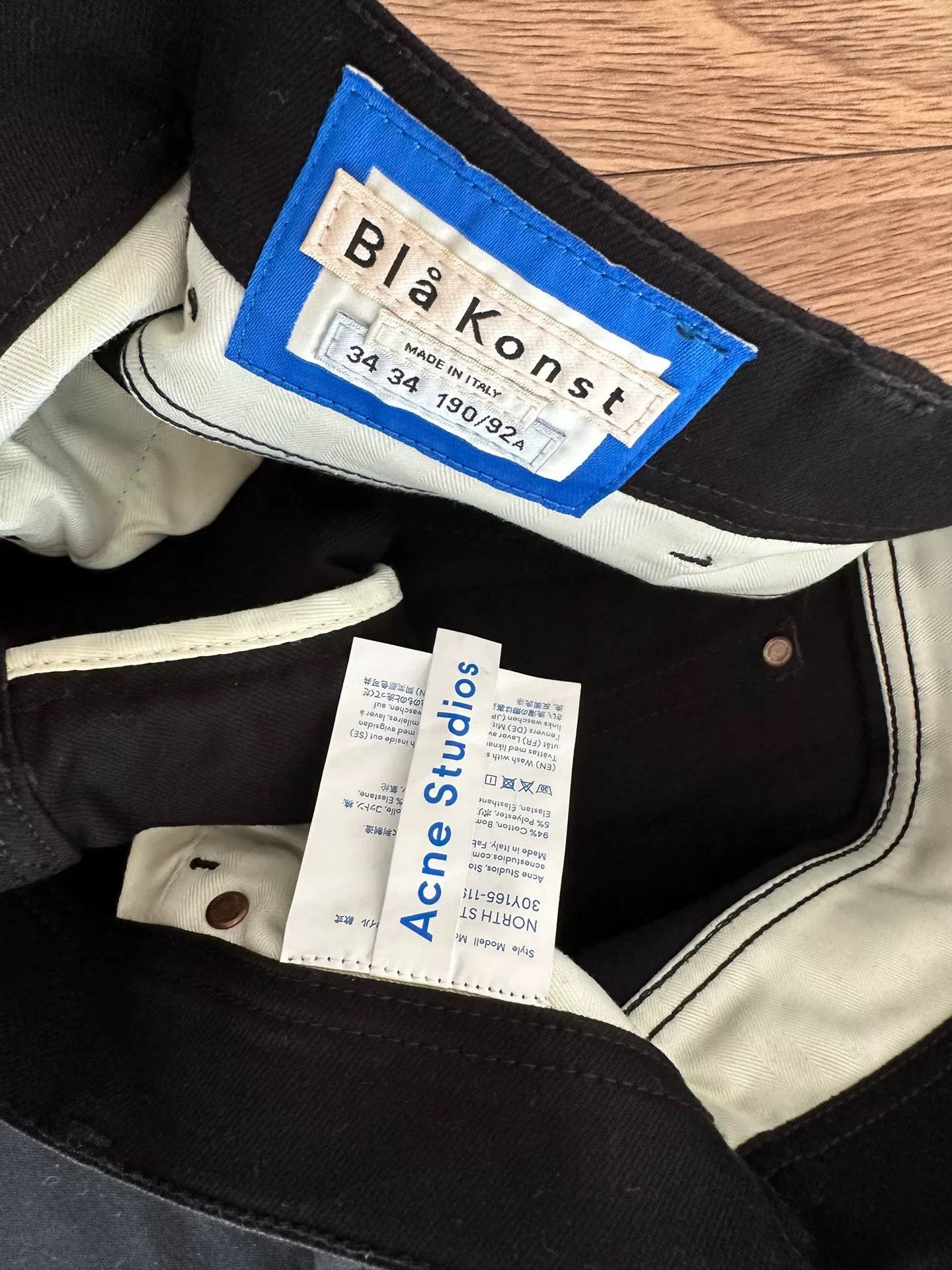 Acne Studios black acne studios denim pants W34L34 Size US 34 / EU 50 - 3 Thumbnail