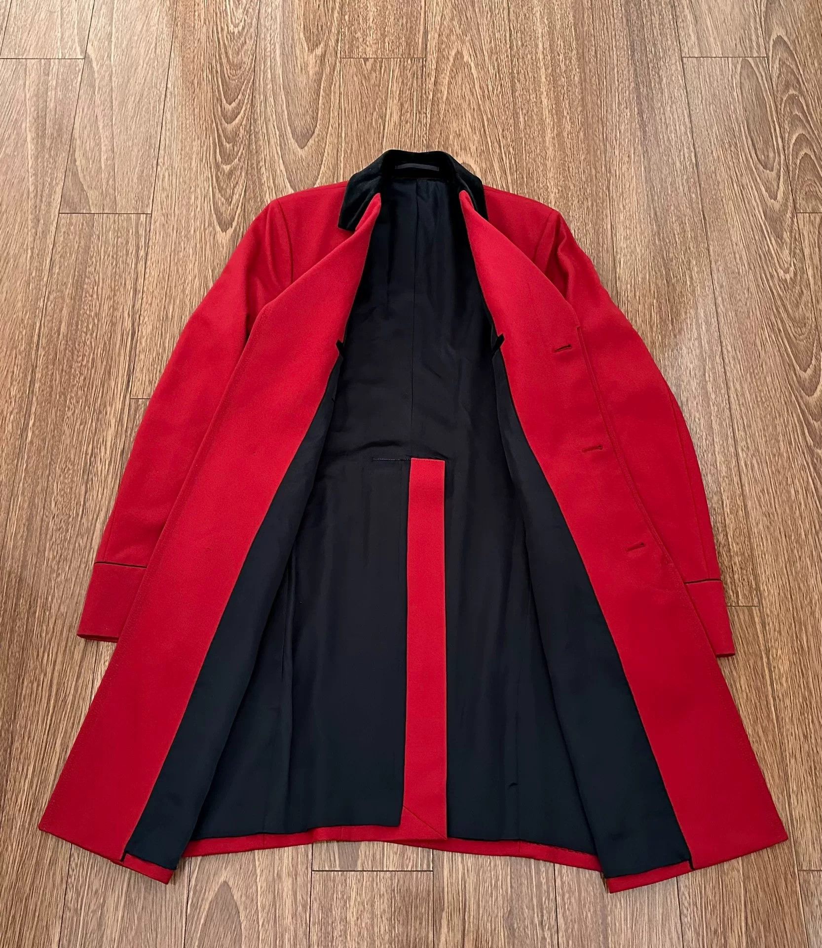 Gucci gucci red wool overcoat size 46 Size US L / EU 52-54 / 3 - 3 Thumbnail