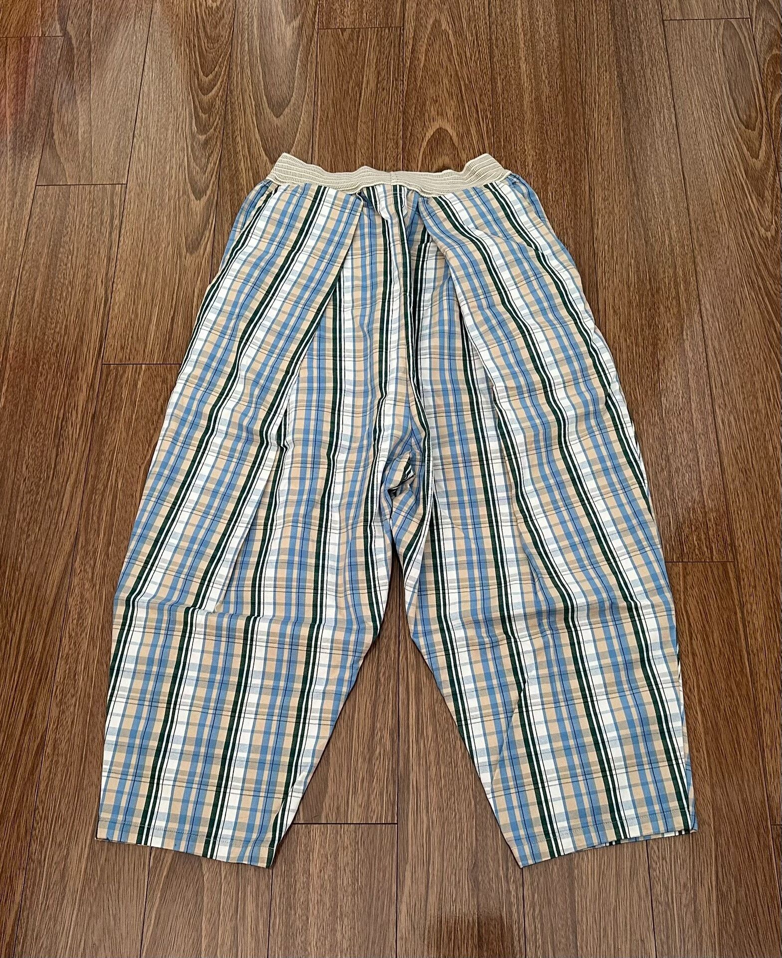 Kapital kapital vintage check wide-leg pants Size 23" - 2 Thumbnail