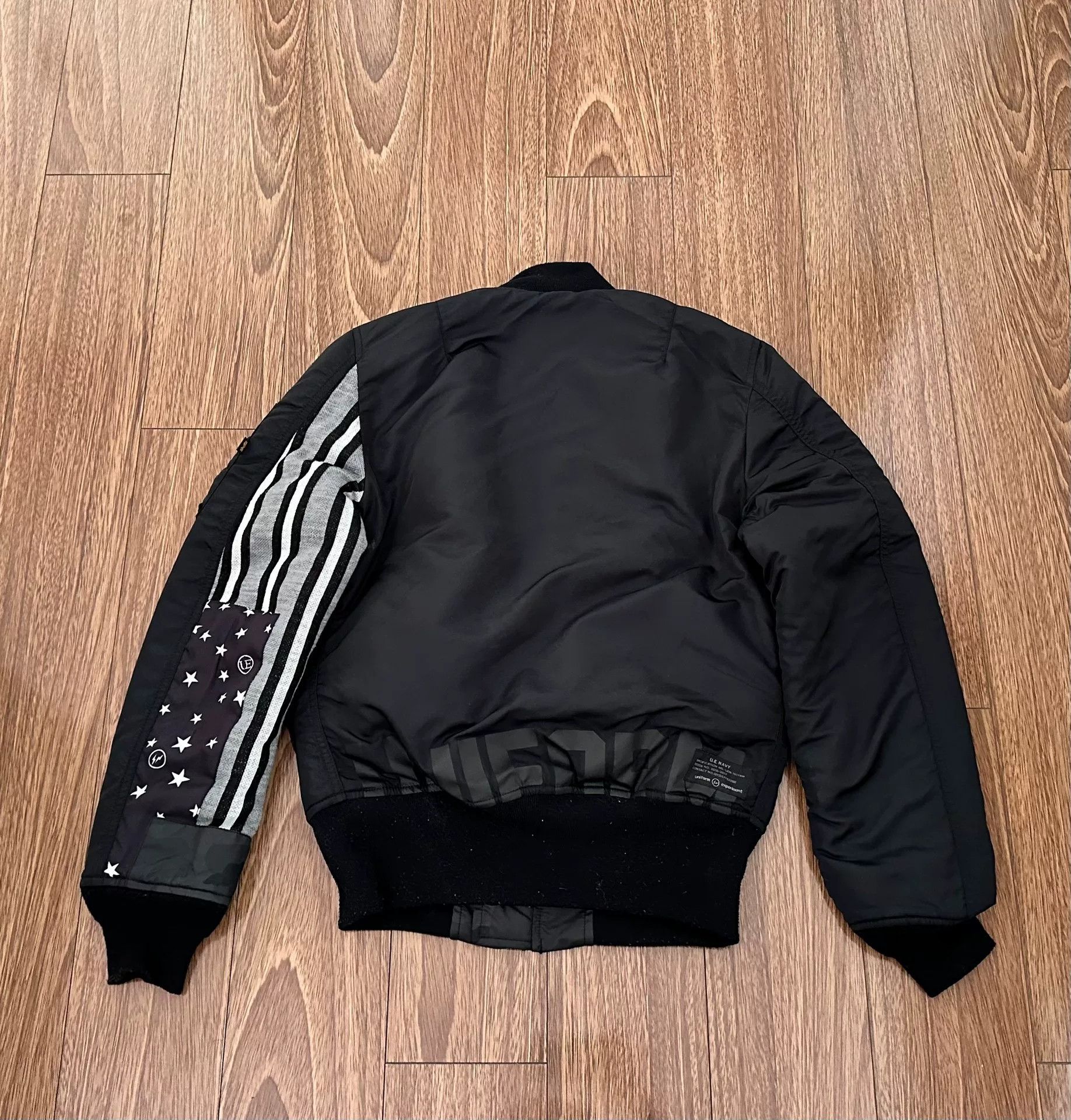 uniform experiment black reversible MA-1 bomber jacket Size US M / EU 48-50 / 2 - 2 Thumbnail