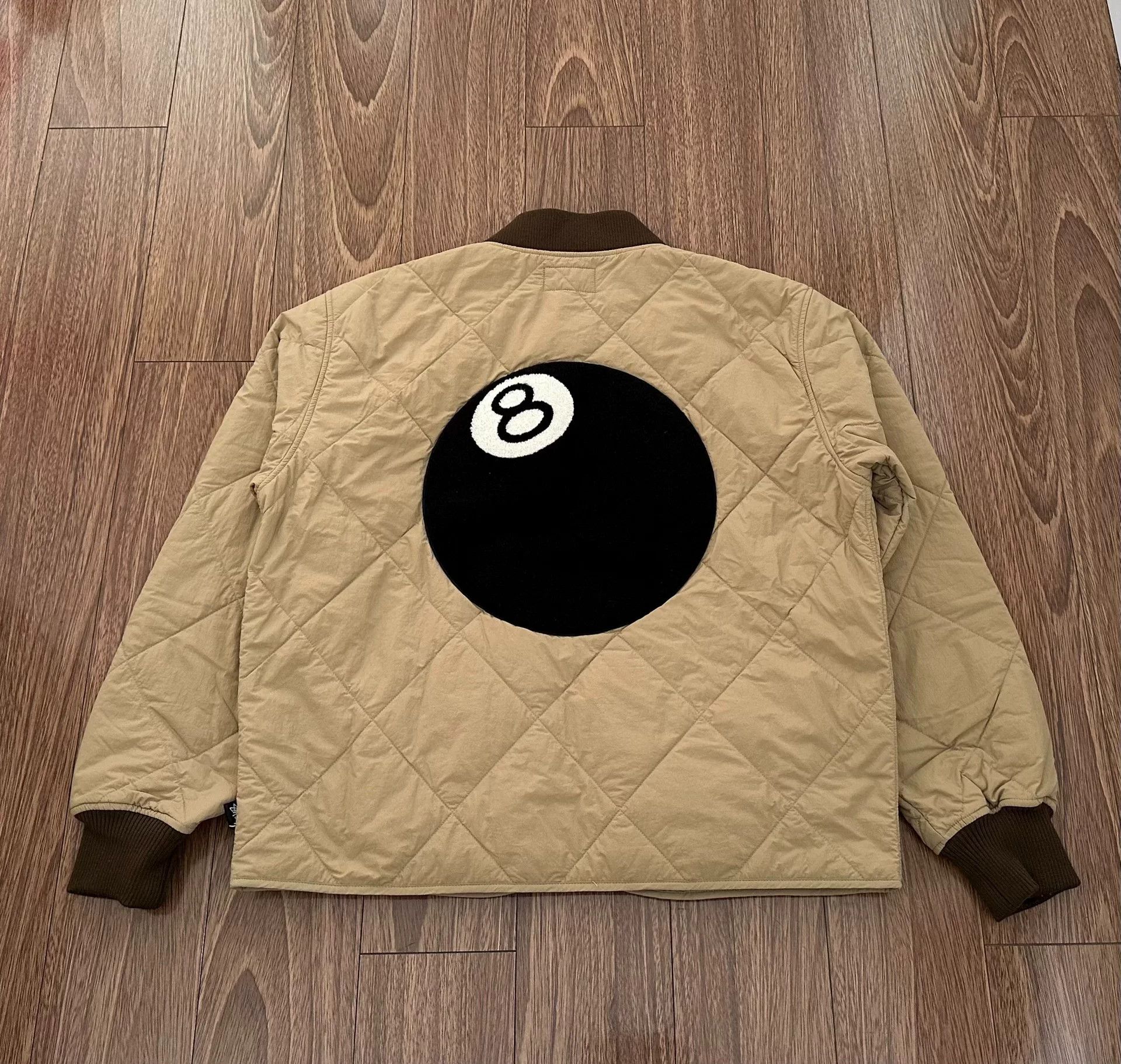 Stussy stussy 23fw 8-ball quilted liner jacket Size US L / EU 52-54 / 3 - 2 Thumbnail