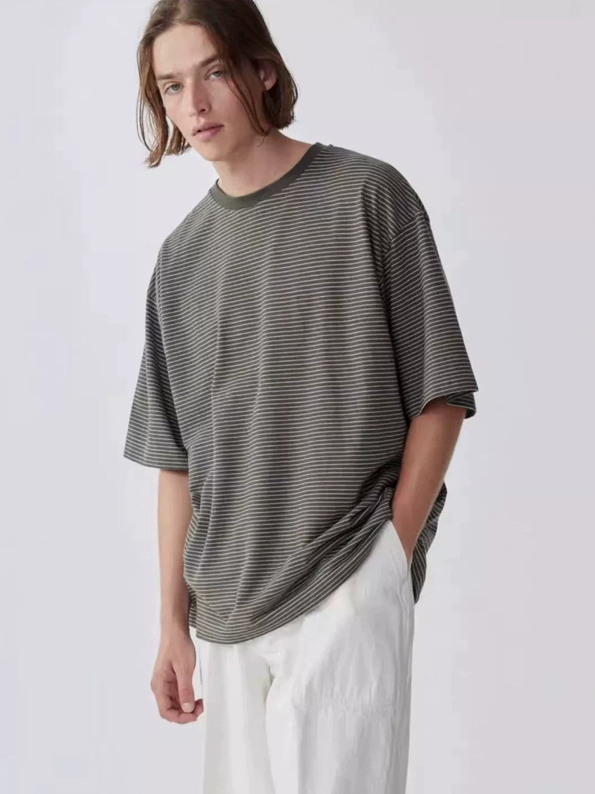 Kaptain Sunshine striped cotton t-shirt from kaptain sunshine Size US S / EU 44-46 / 1 - 4 Thumbnail