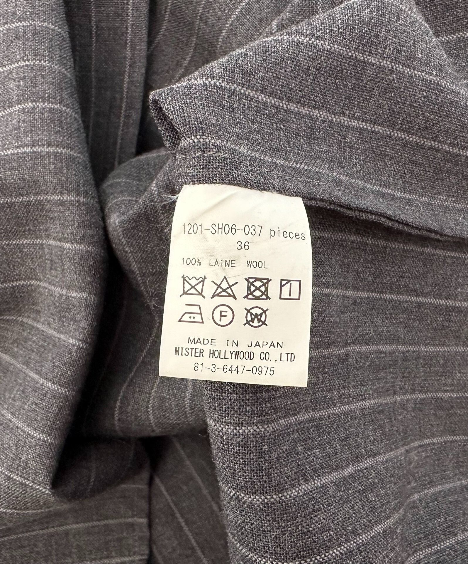 N.Hoolywood n.hoolywood striped wool shirt size 36 Size US S / EU 44-46 / 1 - 4 Thumbnail