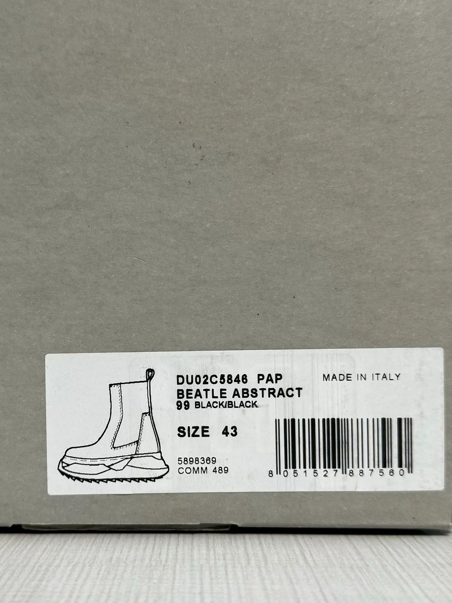 Rick Owens rick owens black platform chelsea boots Size US 8.5 / EU 41-42 - 8 Thumbnail