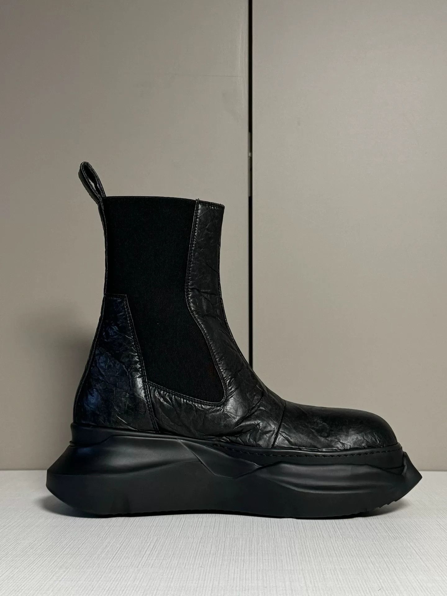 Rick Owens rick owens black platform chelsea boots Size US 8.5 / EU 41-42 - 4 Thumbnail
