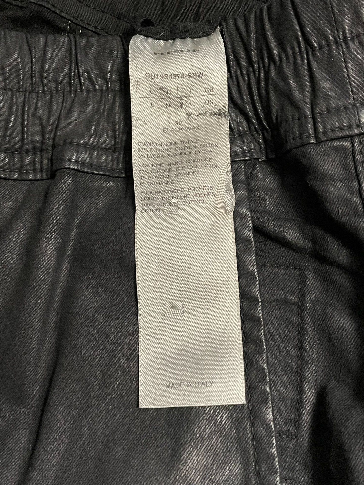 Rick Owens rick owens ro waxed long pants Size US 31 - 3 Thumbnail