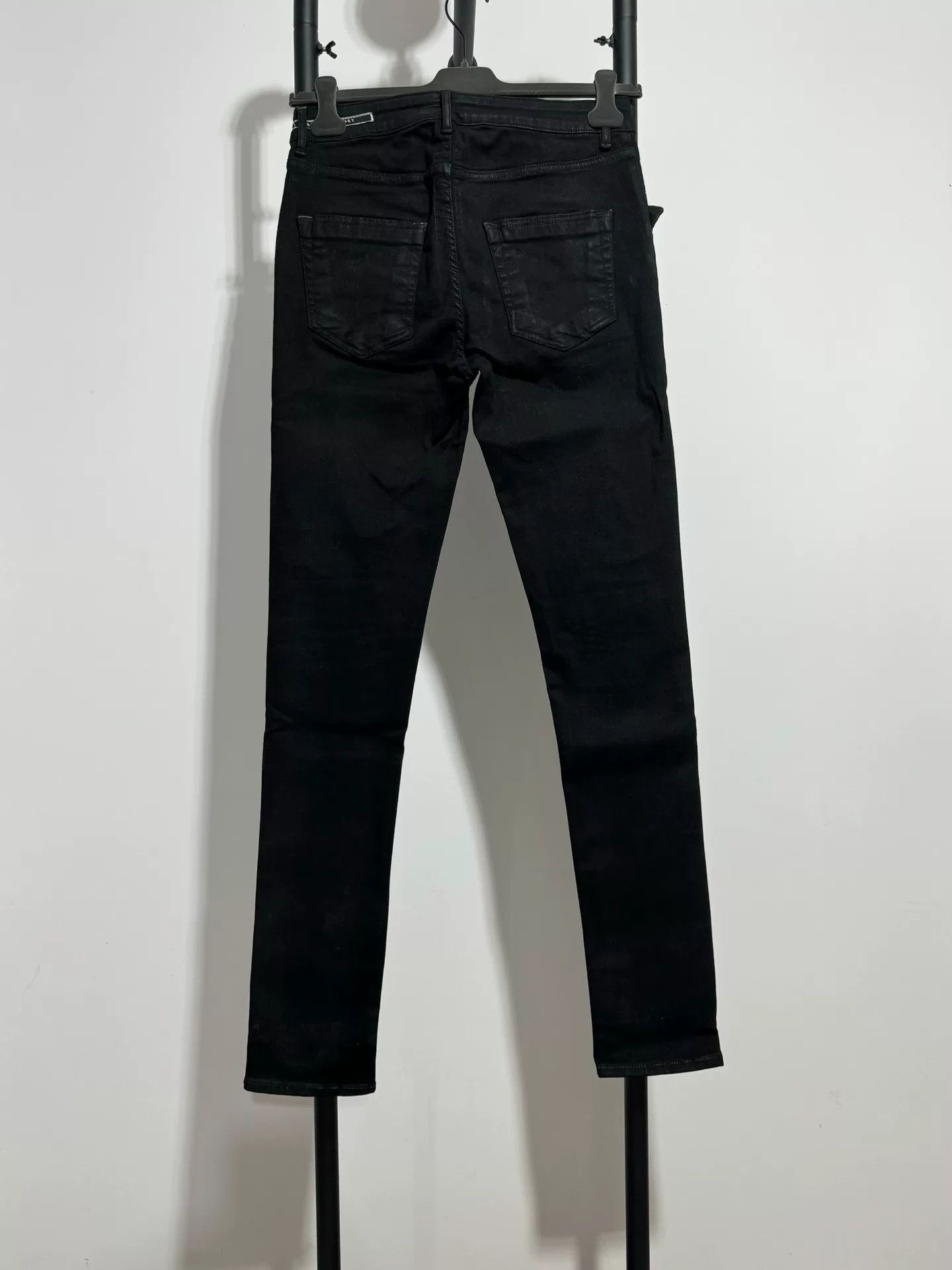 Rick Owens rick owens ro dark waxed long pants Size US 32 / EU 48 - 2 Thumbnail