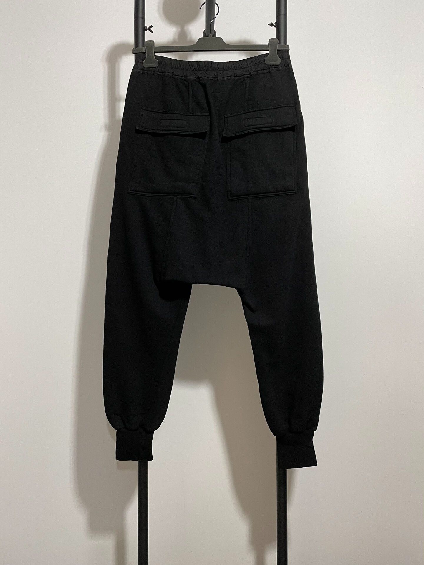 Rick Owens rick owens drop-crotch pants in black Size US 28 / EU 44 - 2 Thumbnail