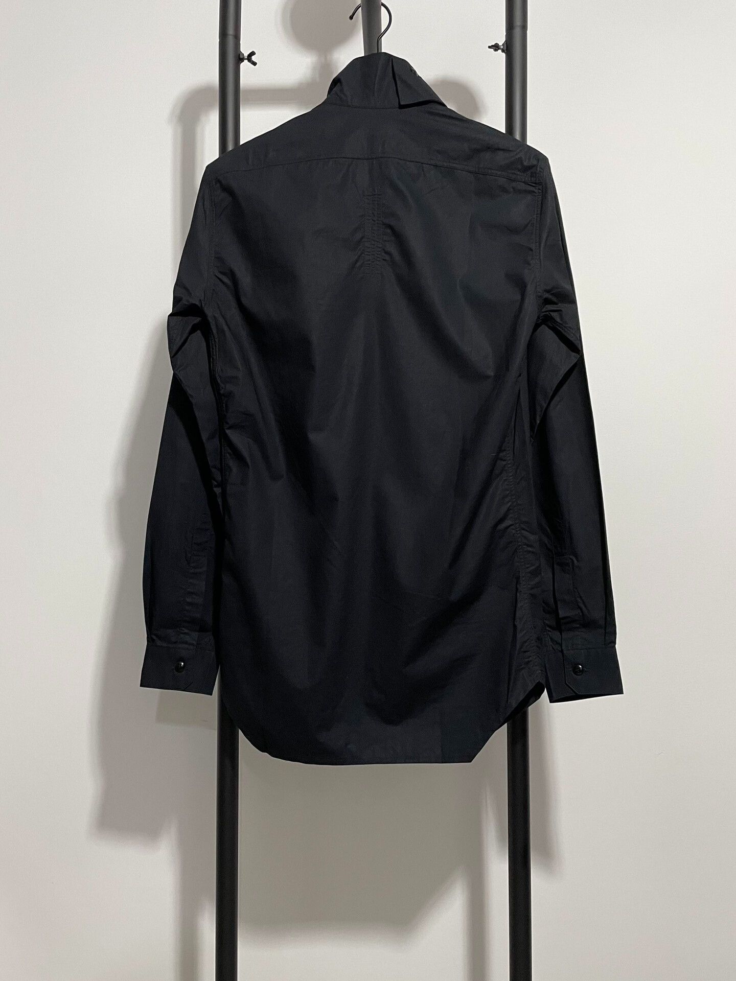 Rick Owens black rick owens shirt with unique design Size US M / EU 48-50 / 2 - 2 Thumbnail