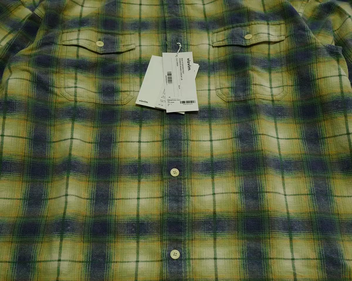 Visvim visvim pioneer khadi check long sleeve shirt Size US XL / EU 56 / 4 - 5 Thumbnail
