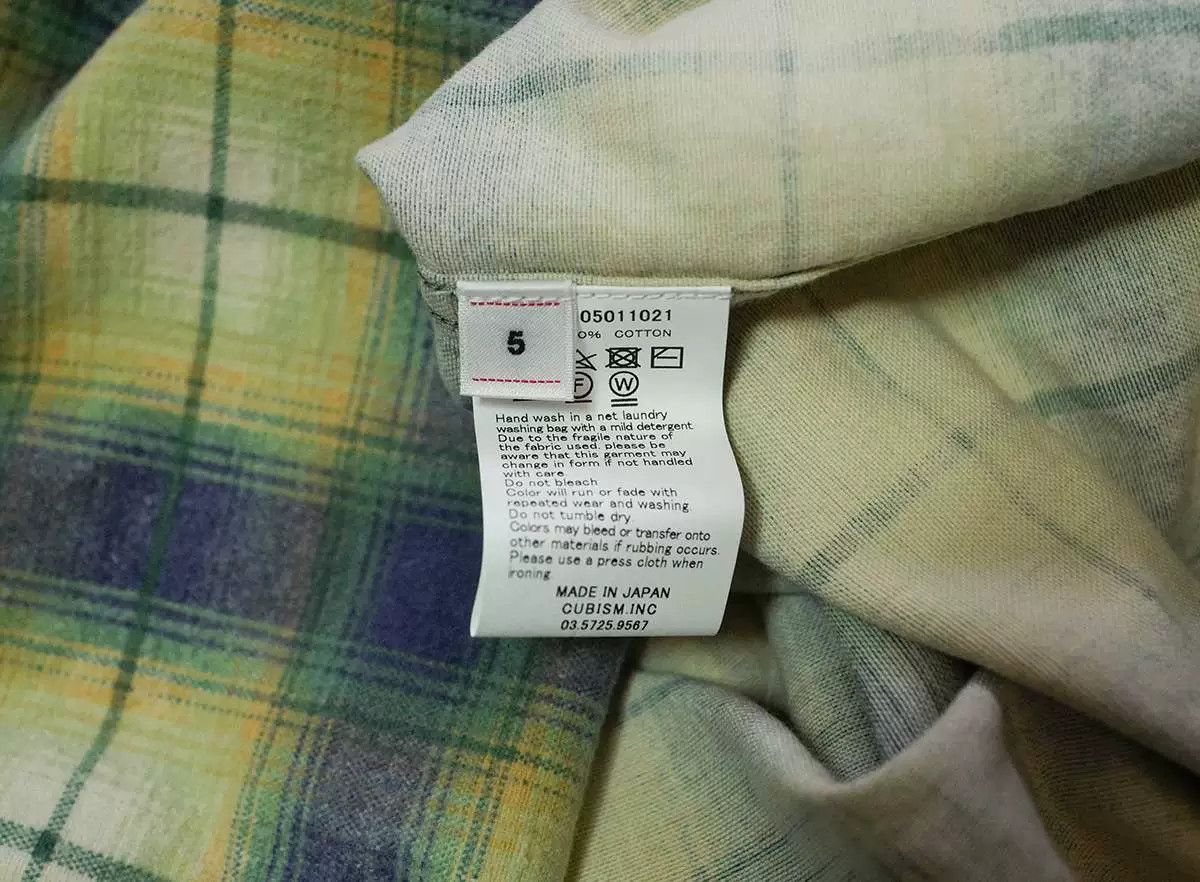 Visvim visvim pioneer khadi check long sleeve shirt Size US XL / EU 56 / 4 - 7 Thumbnail