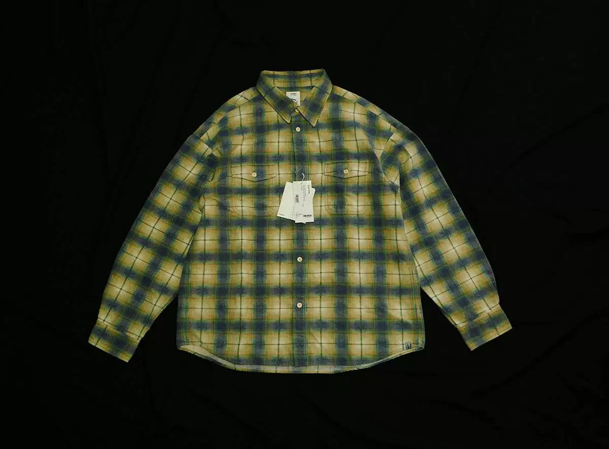 Visvim visvim pioneer khadi check long sleeve shirt Size US XL / EU 56 / 4 - 2 Thumbnail