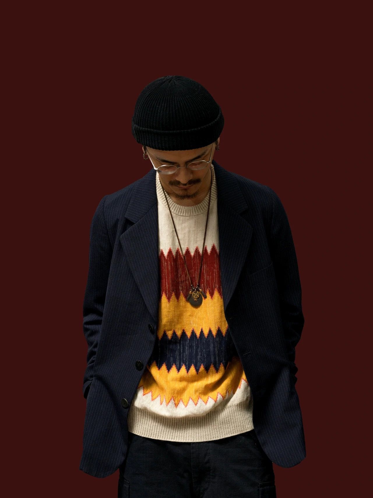 Visvim visvim knit wool beanie in navy blue Size ONE SIZE - 4 Thumbnail