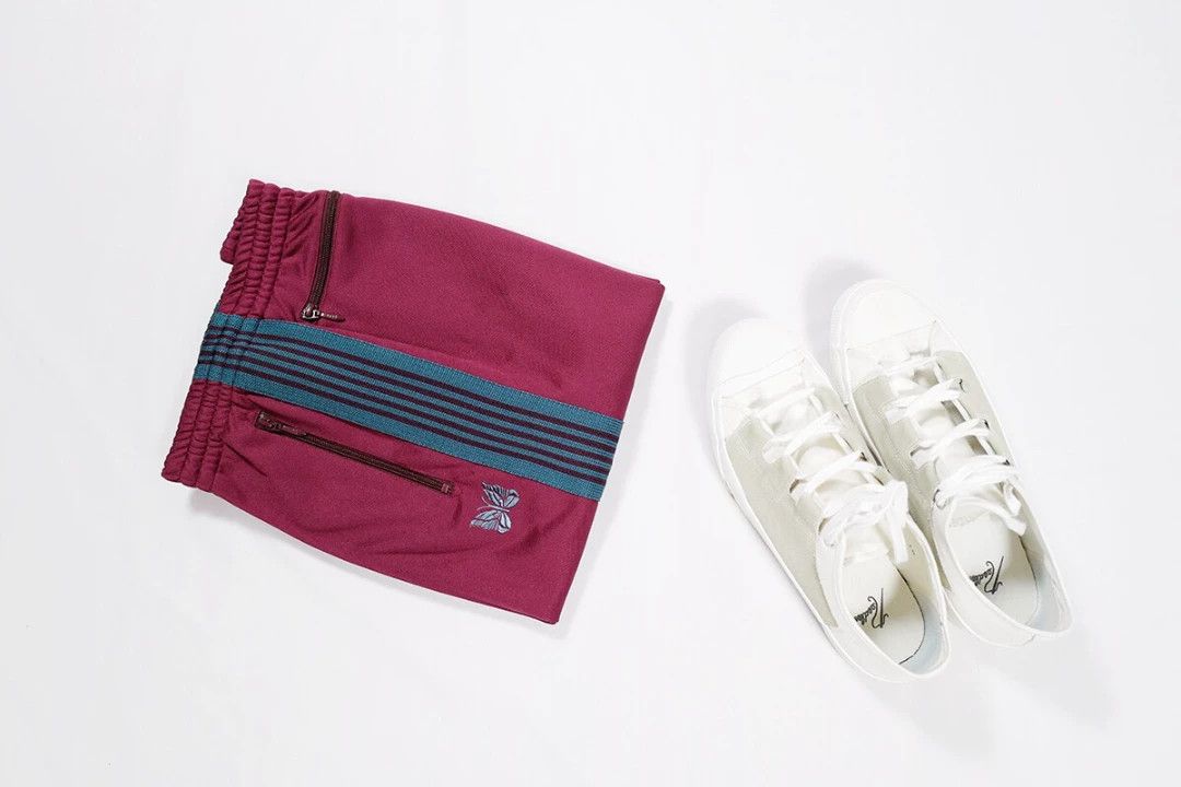 Needles Needles Track Pant in Burgundy with Embroidery Size US 32 / EU 48 - 6 Thumbnail