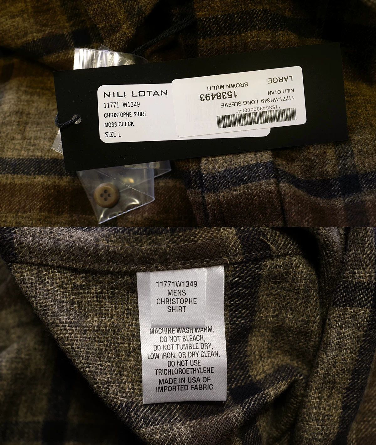 Nili Lotan checked cotton-flannel shirt by nili lotan Size US L / EU 52-54 / 3 - 7 Thumbnail