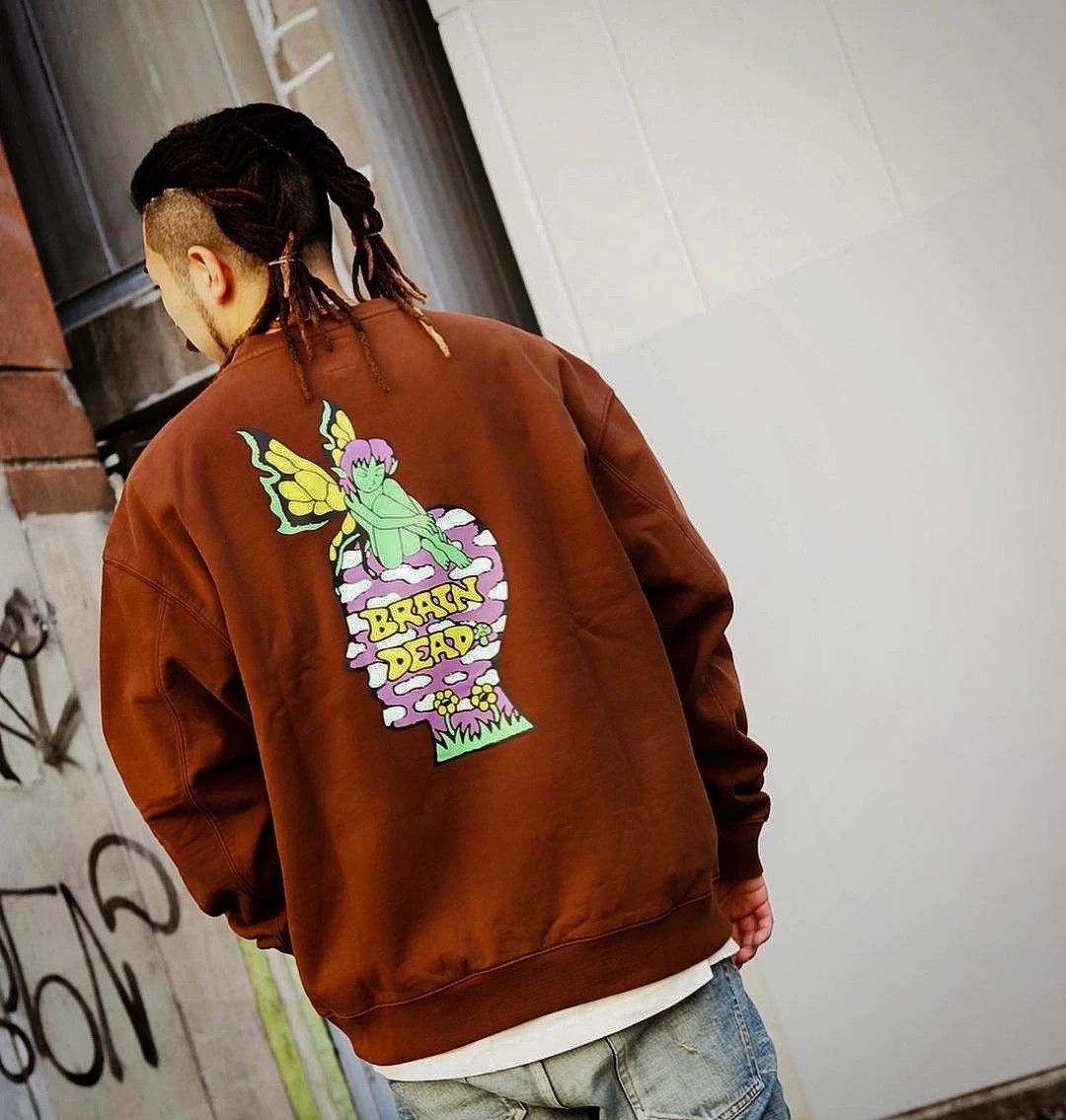 Brain Dead brain dead mushroom house crewneck sweatshirt Size US M / EU 48-50 / 2 - 8 Thumbnail