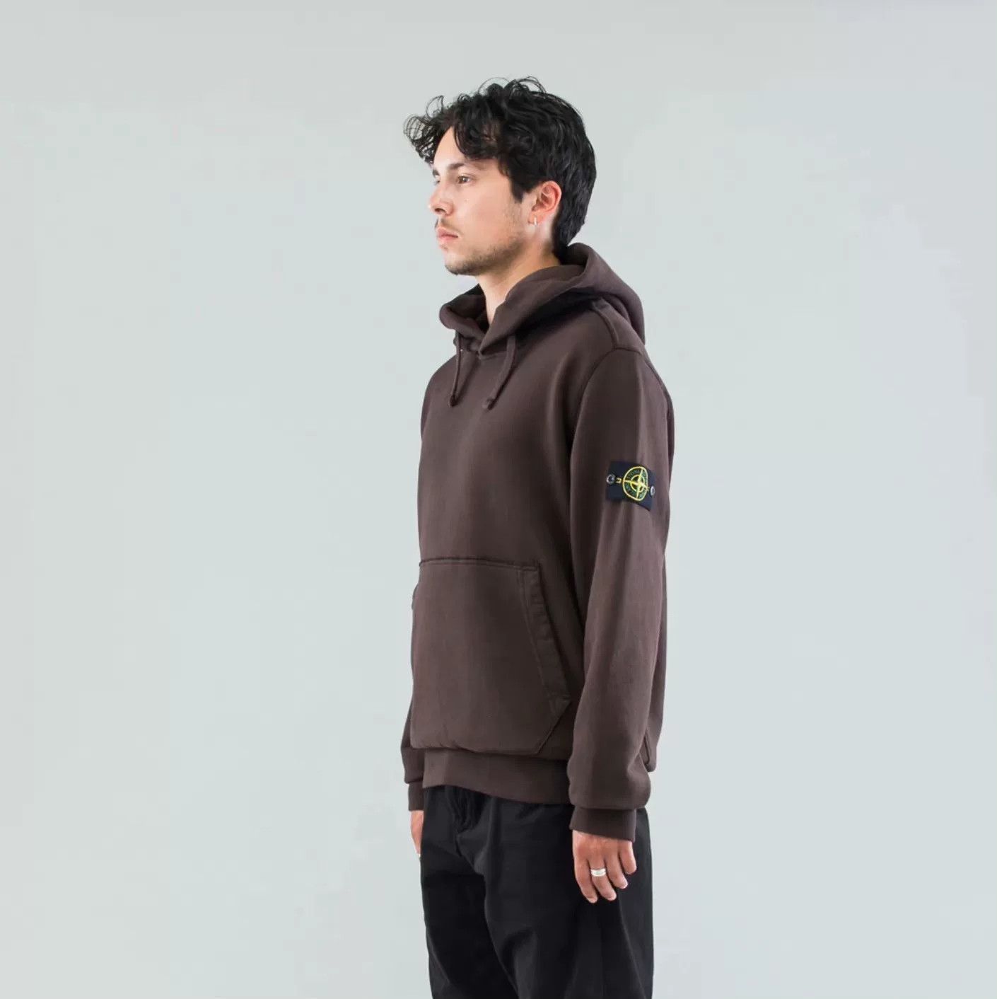 Stone Island stone island hooded sweatshirt in deep brown Size US S / EU 44-46 / 1 - 6 Thumbnail