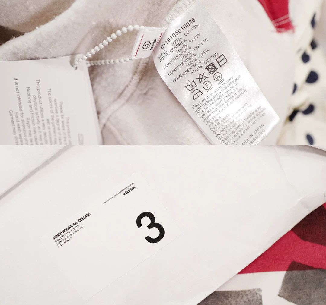 Visvim visvim jumbo hoodie collage in off-white Size US M / EU 48-50 / 2 - 5 Thumbnail