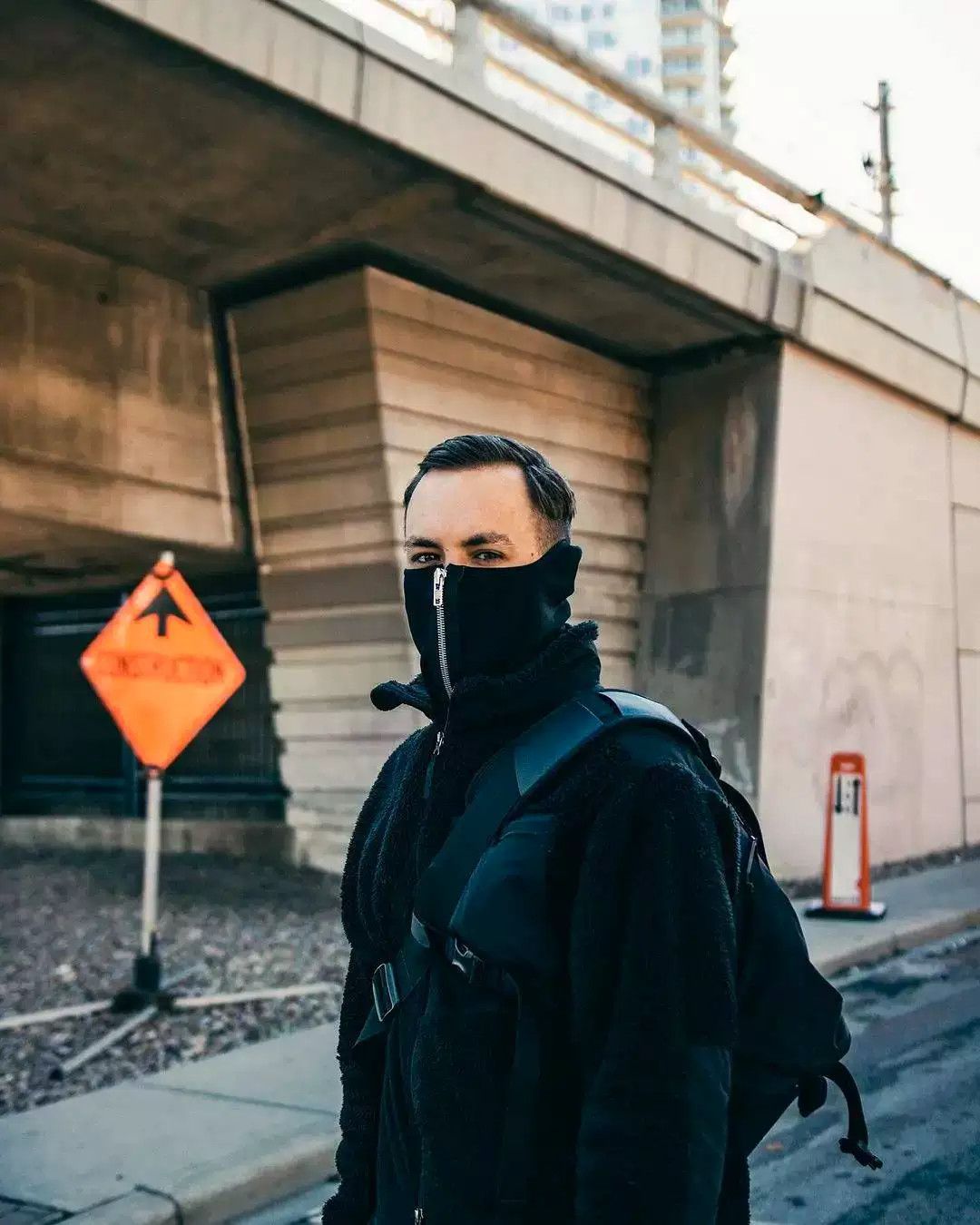 Acronym acronym ng4 ps neck gaiter black green Size ONE SIZE - 5 Thumbnail