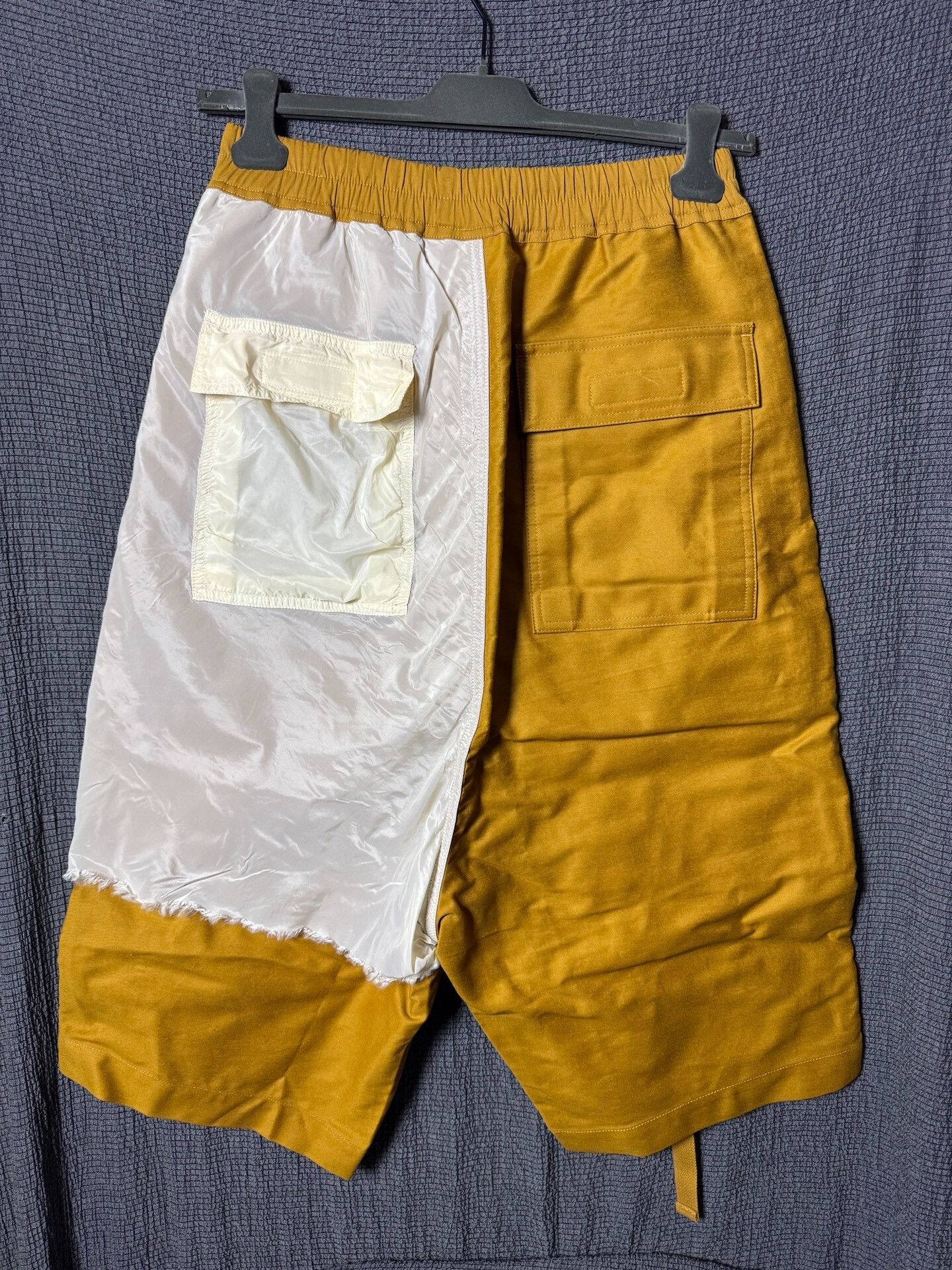 Rick Owens rick owens deconstructed shorts with yellow accents Size US 26 / EU 42 - 2 Thumbnail
