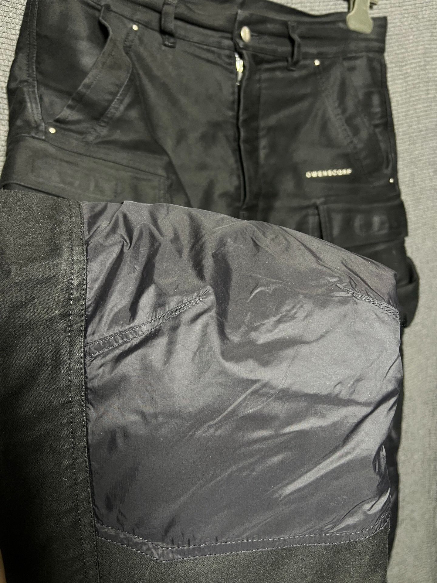 Rick Owens Rick Owens Black Cargo Pants Size US 31 - 4 Thumbnail
