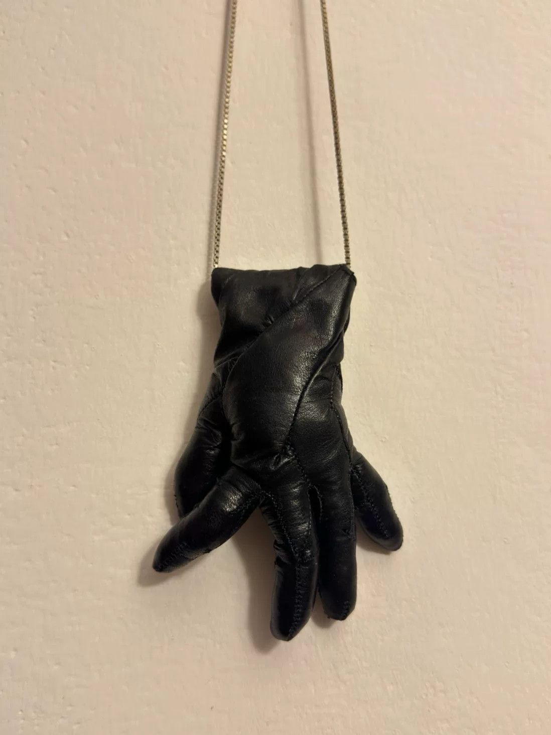 Leon Emanuel Blanck black leather avant-garde glove necklace bag Size ONE SIZE - 4 Thumbnail