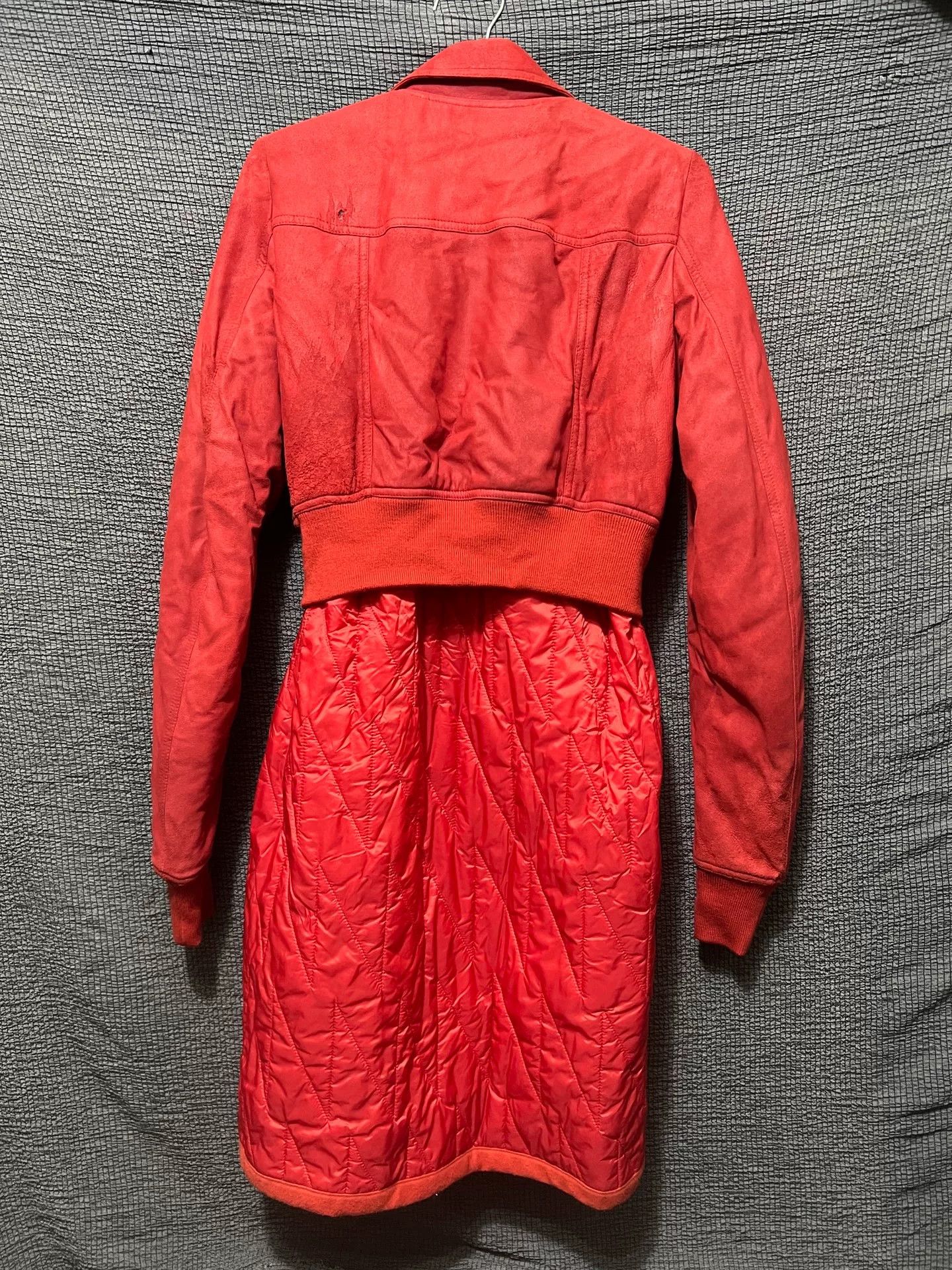 Rick Owens Rick Owens Red Lambskin Down Coat Size US M / EU 48-50 / 2 - 2 Thumbnail