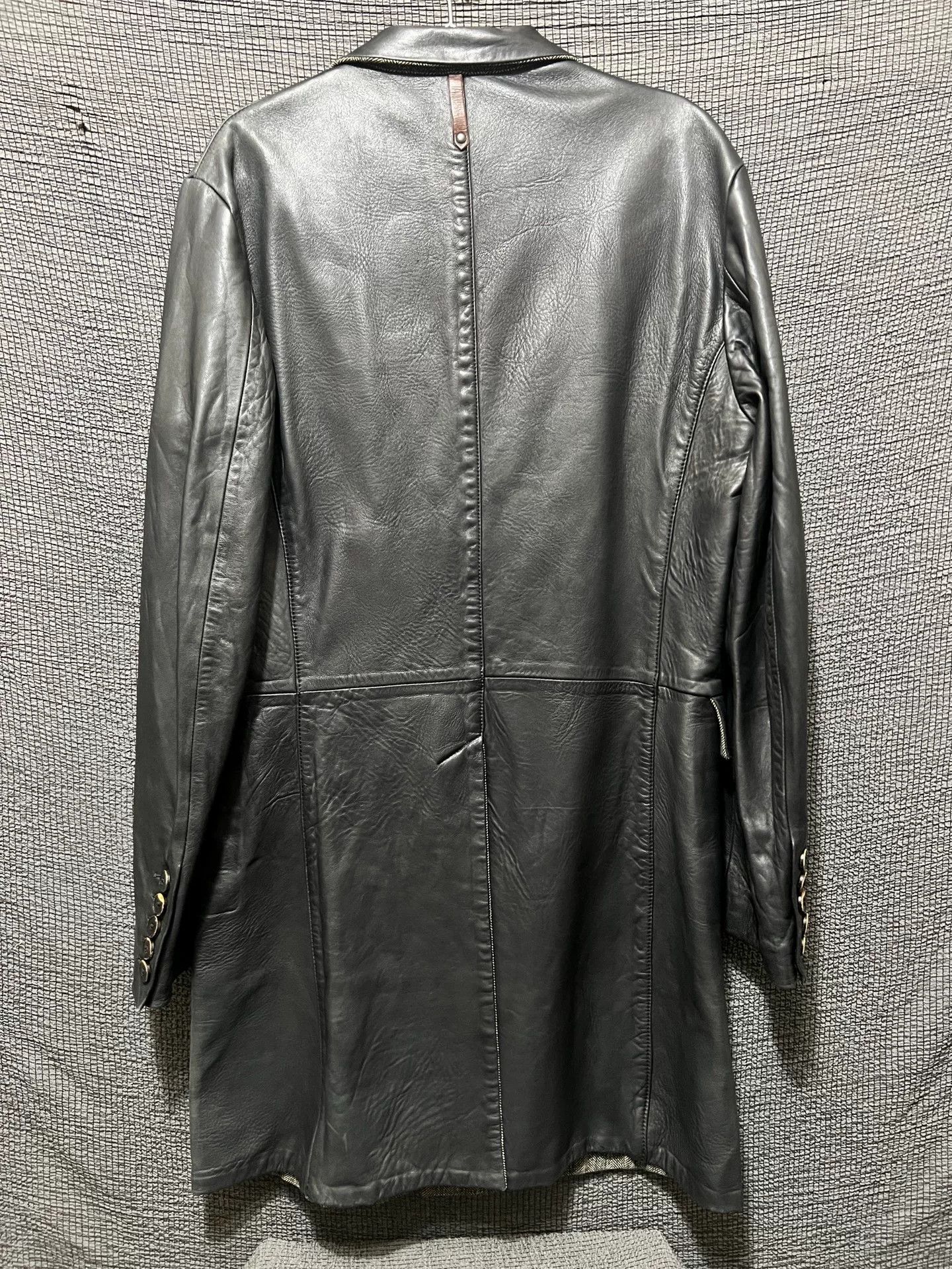 Isaac Sellam Experience dark leather overcoat by isaac sellam experience Size US M / EU 48-50 / 2 - 2 Thumbnail