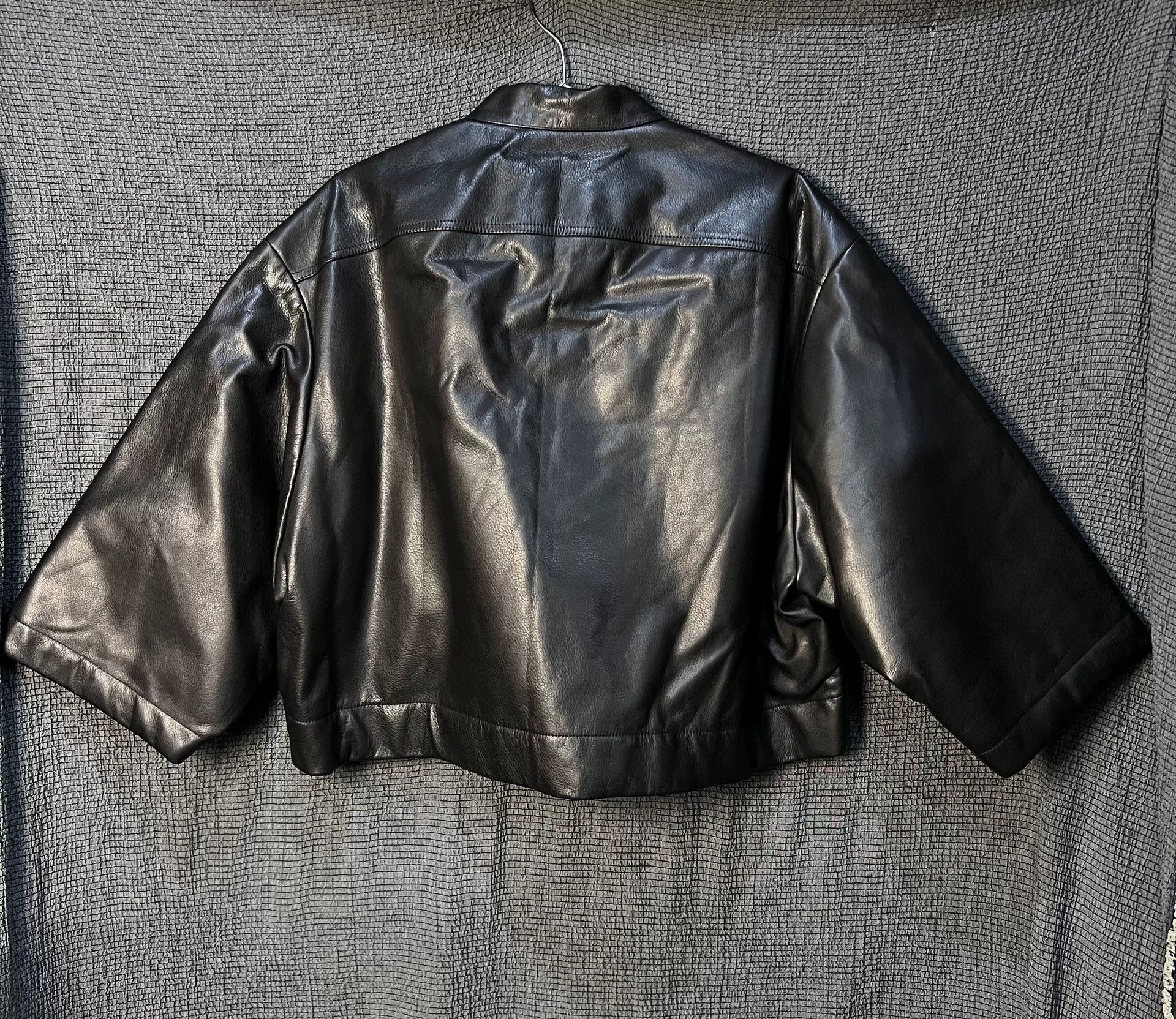 Rick Owens rick owens black leather cropped jacket Size US L / EU 52-54 / 3 - 2 Thumbnail