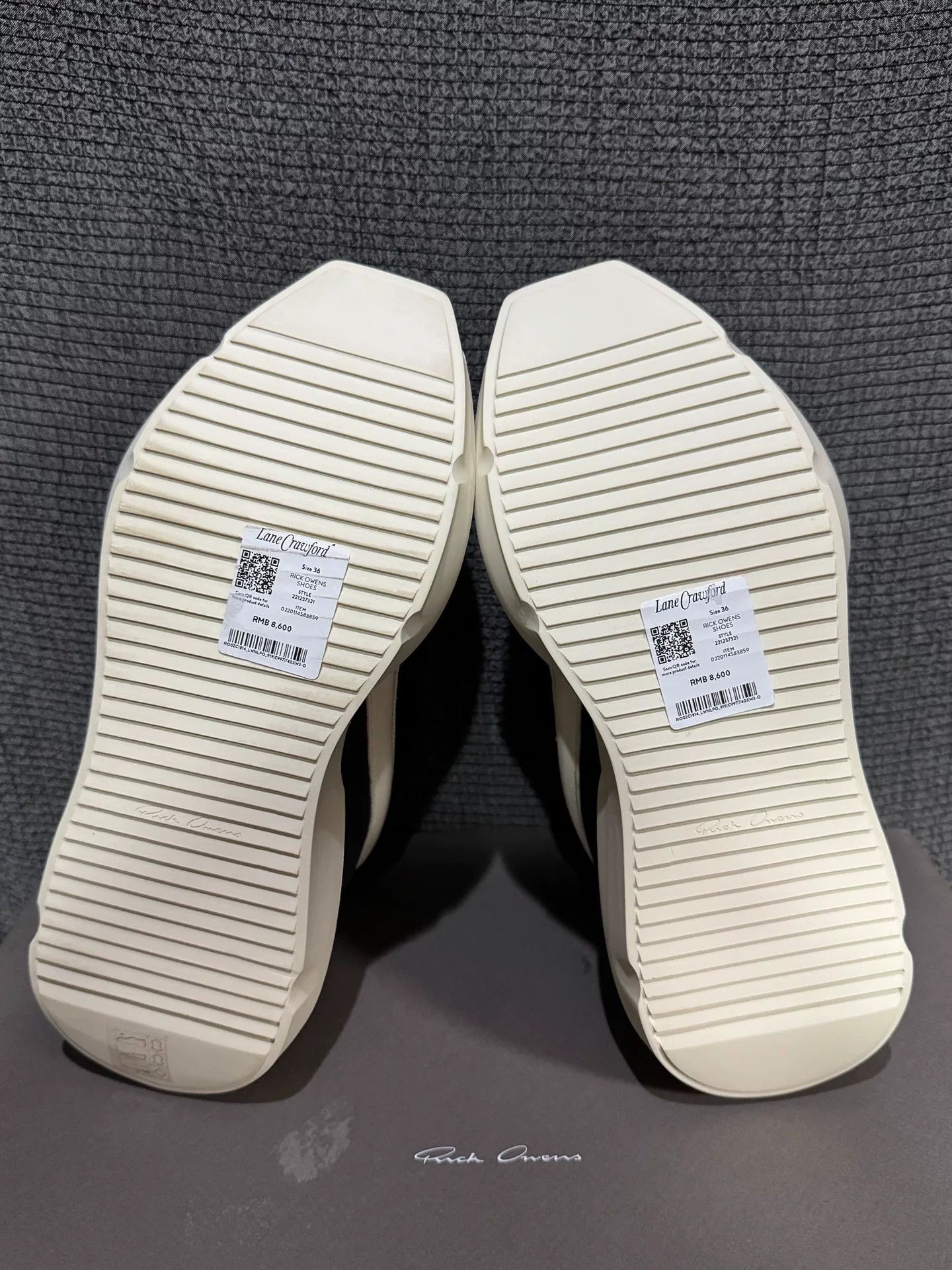 Rick Owens Rick Owens Black and White Thick Sole Sneakers Size US 5 / EU 37 - 7 Thumbnail