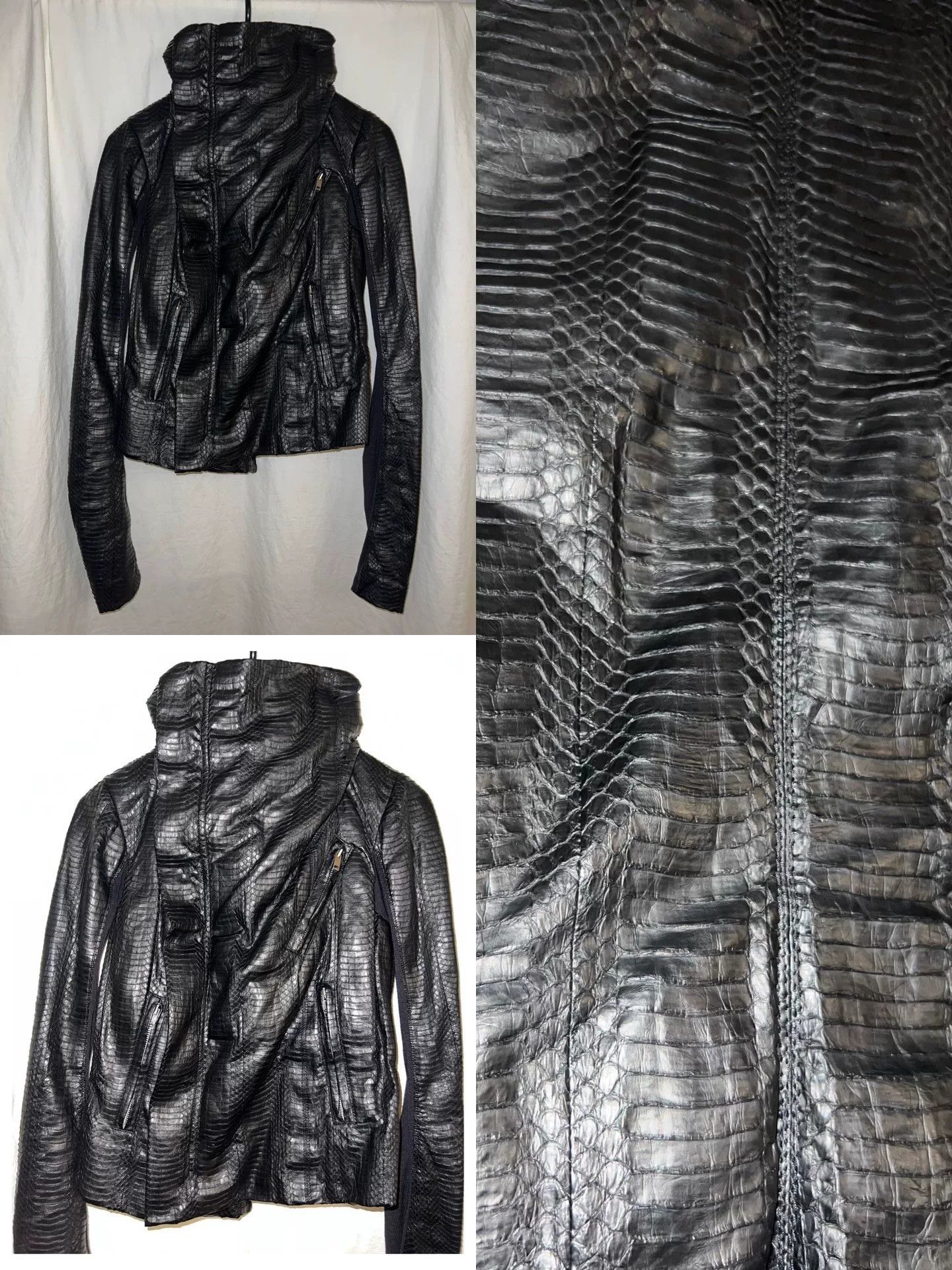 Rick Owens rare rick owens snakeskin motorcycle jacket Size M / US 6-8 / IT 42-44 - 6 Thumbnail