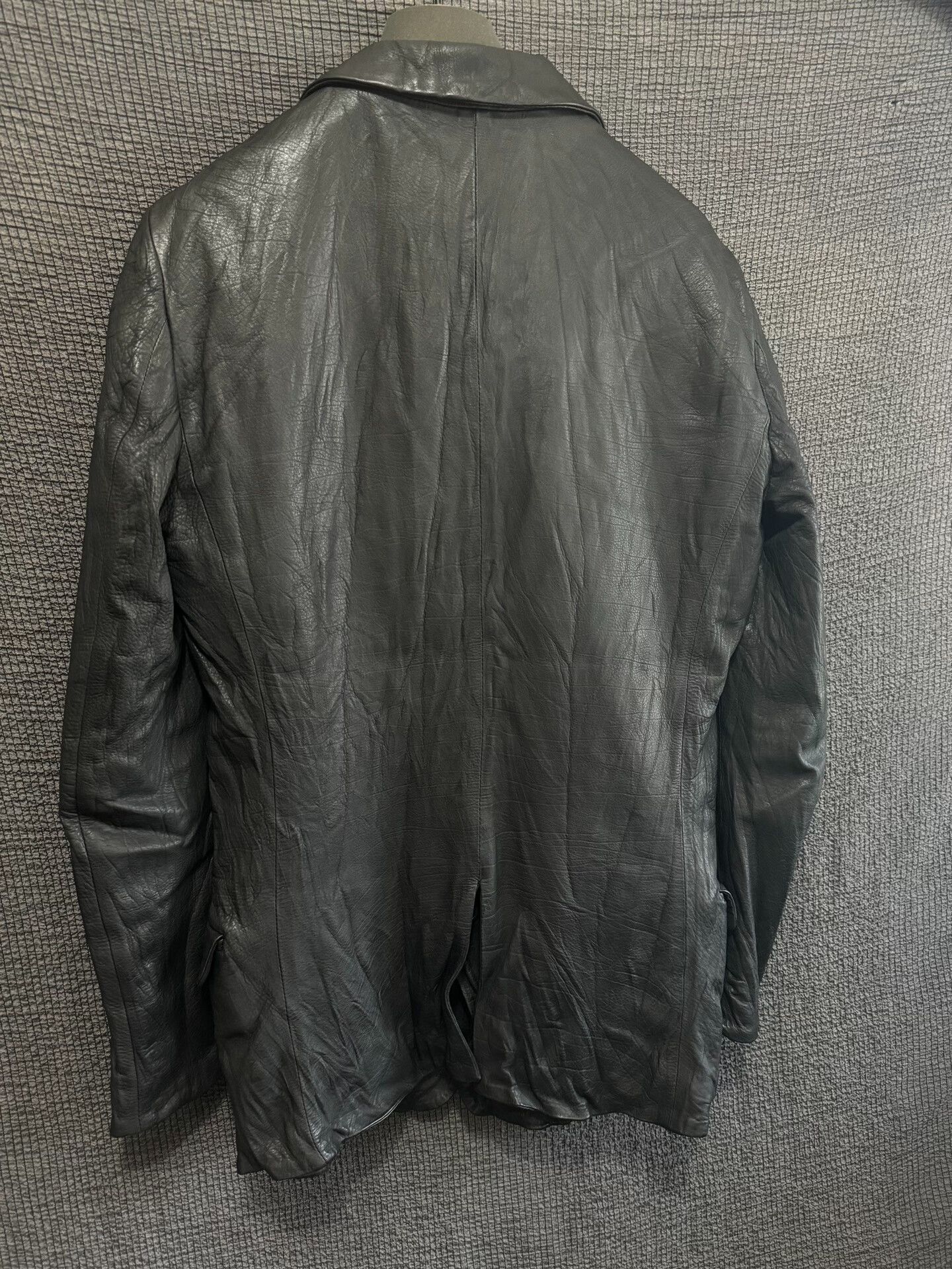 Julius avant-garde crumpled leather suit jacket Size US S / EU 44-46 / 1 - 4 Thumbnail