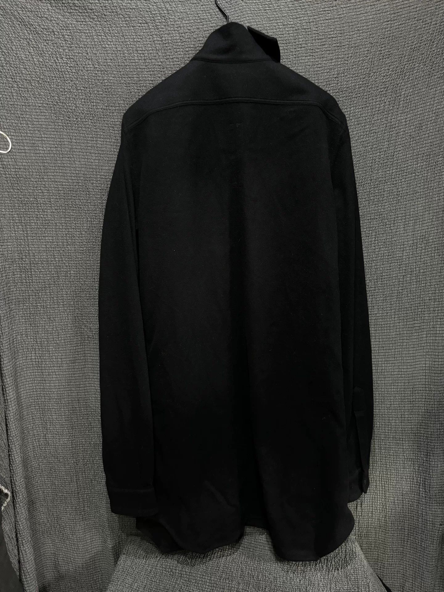 Rick Owens Rick Owens Irregular High Neck Wool Shirt Size US L / EU 52-54 / 3 - 4 Thumbnail