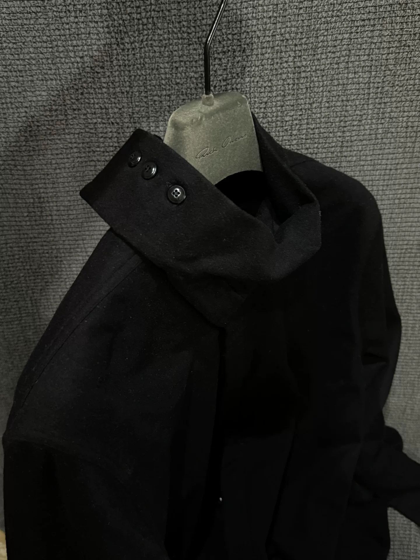Rick Owens Rick Owens Irregular High Neck Wool Shirt Size US L / EU 52-54 / 3 - 2 Thumbnail
