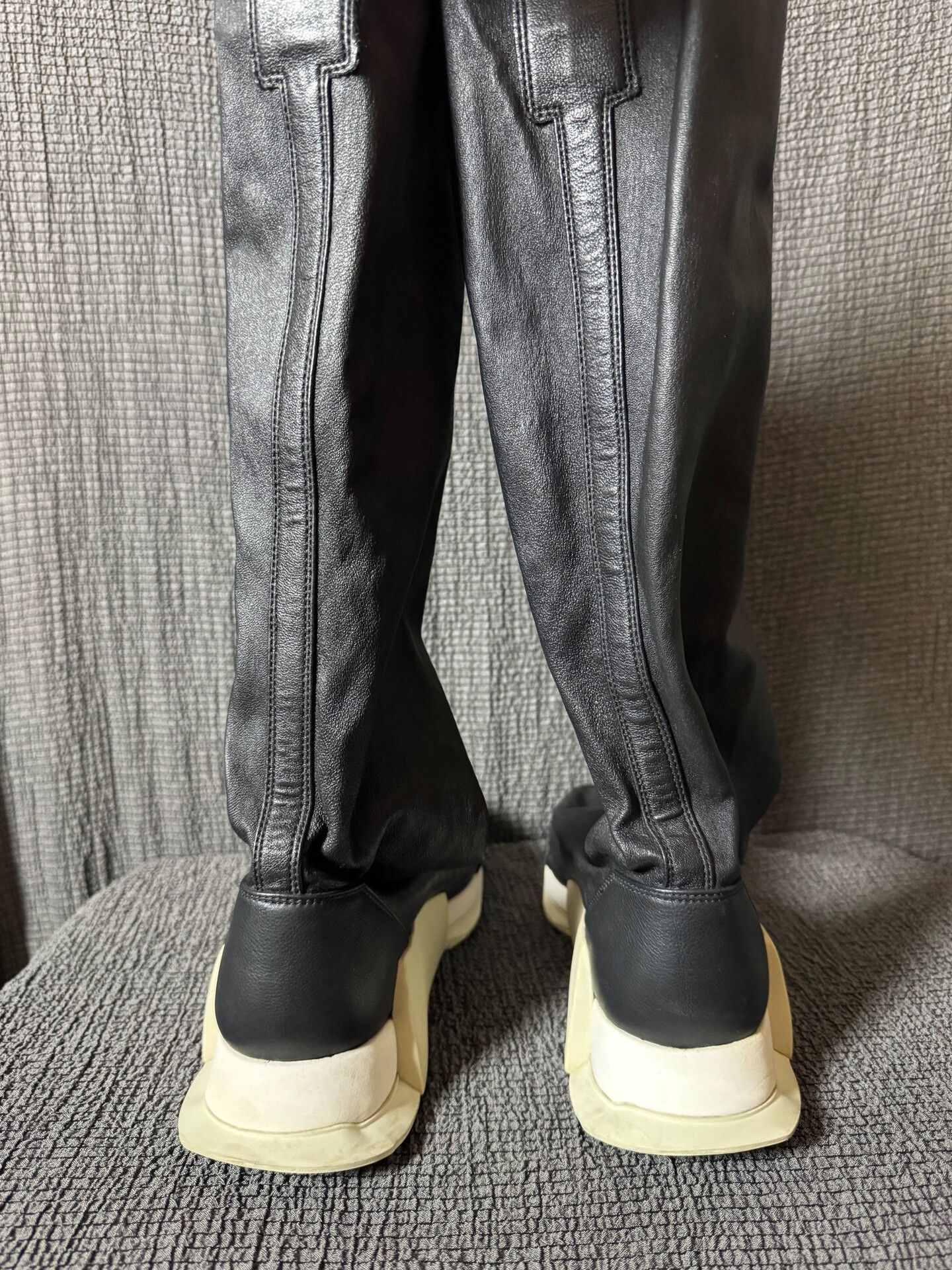 Rick Owens Rick Owens x Adidas High Top Leather Boots Size US 7 / EU 40 - 6 Thumbnail