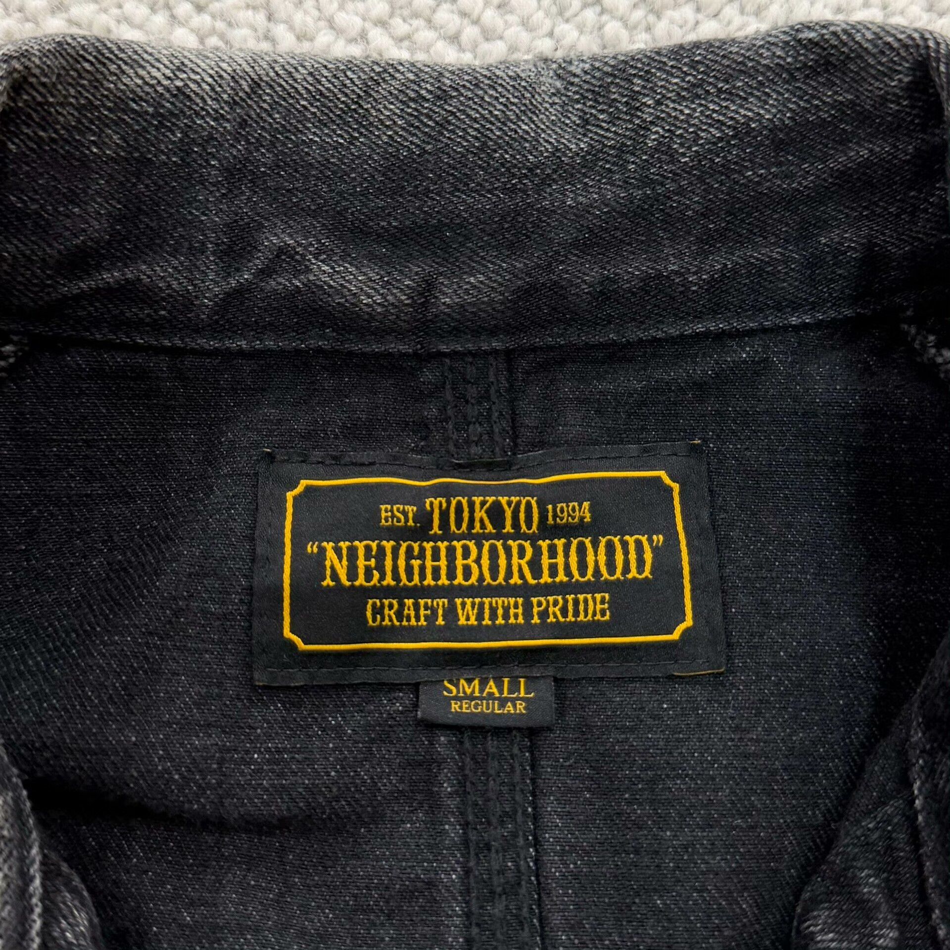 Neighborhood neighborhood scc coverall black denim jacket Size US S / EU 44-46 / 1 - 6 Thumbnail